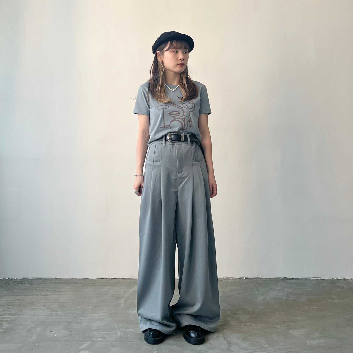PT18- High waist Long Trousers