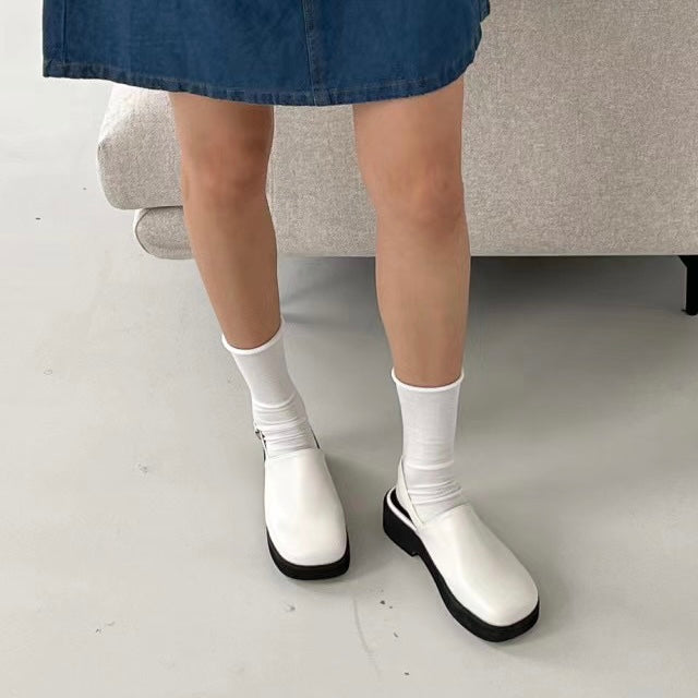 Square Toe Platform Shoes