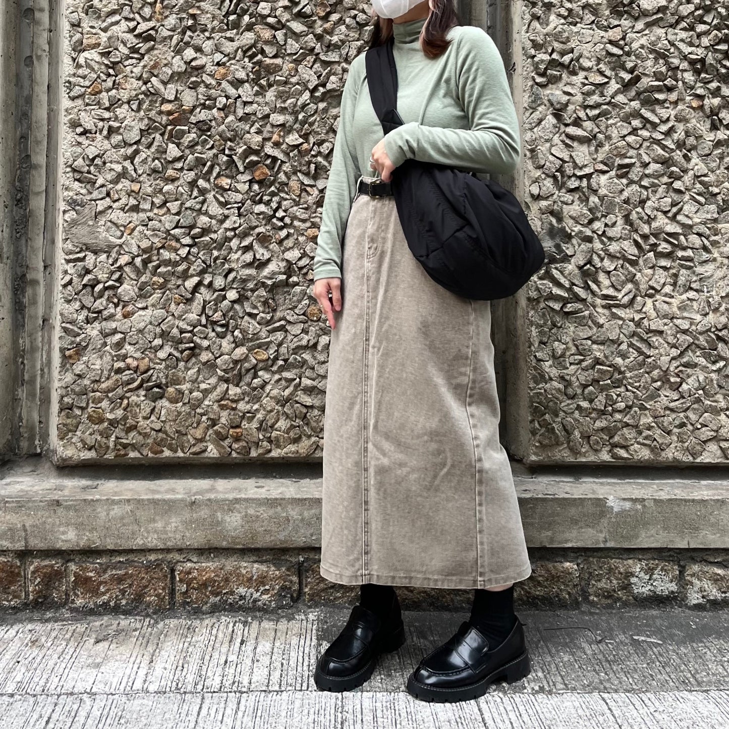 Straight Denim Skirt