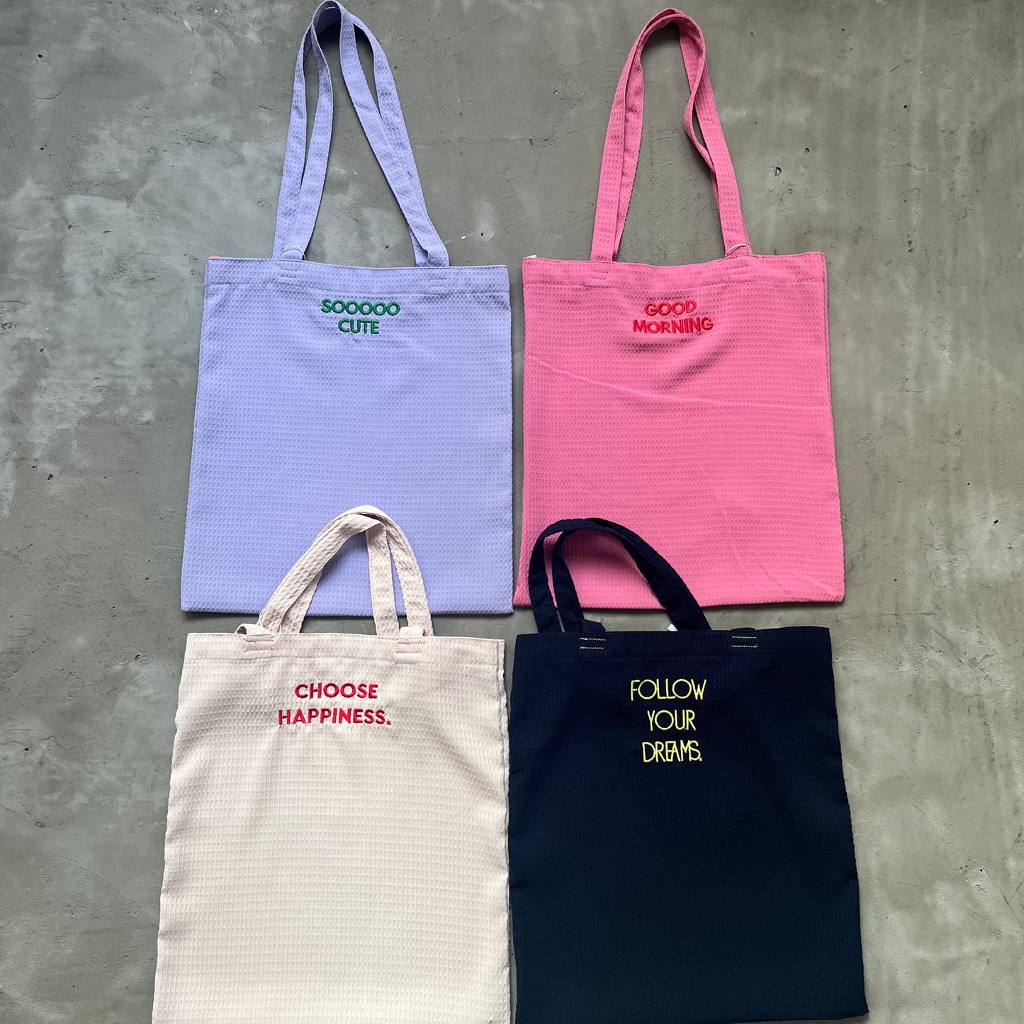 BG15- Waffle Logo Tote Bag
