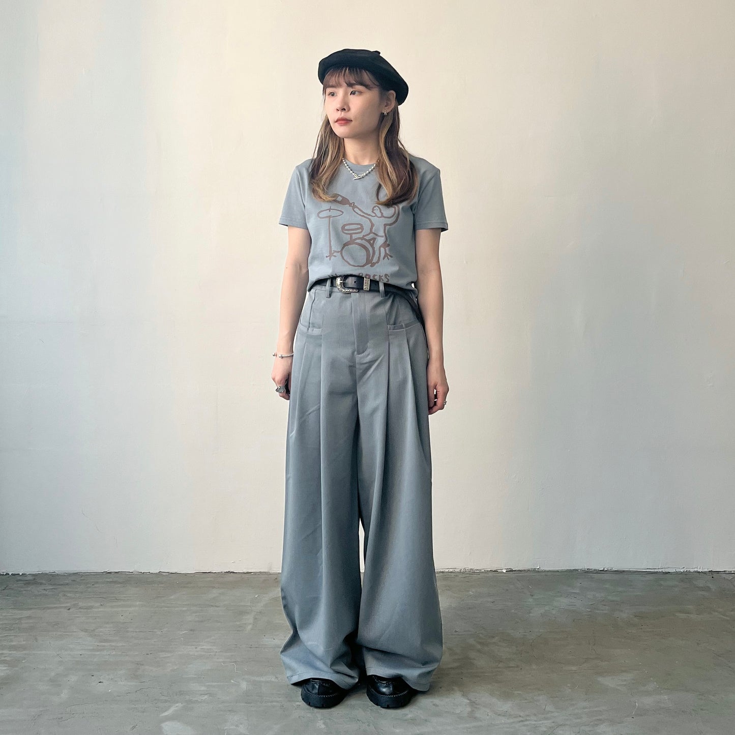 PT18- High waist Long Trousers
