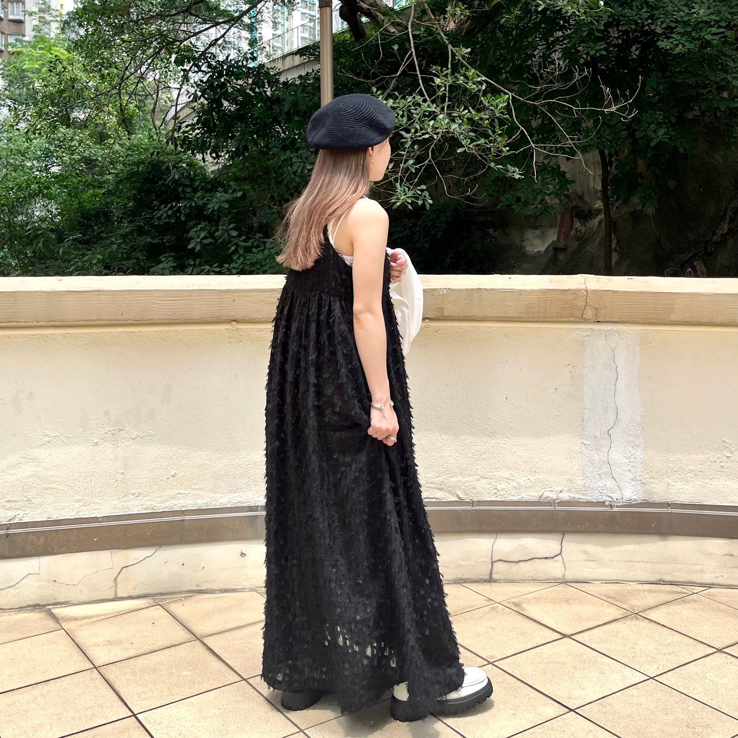 OP21- Soso Long One Piece | Ivory | Black