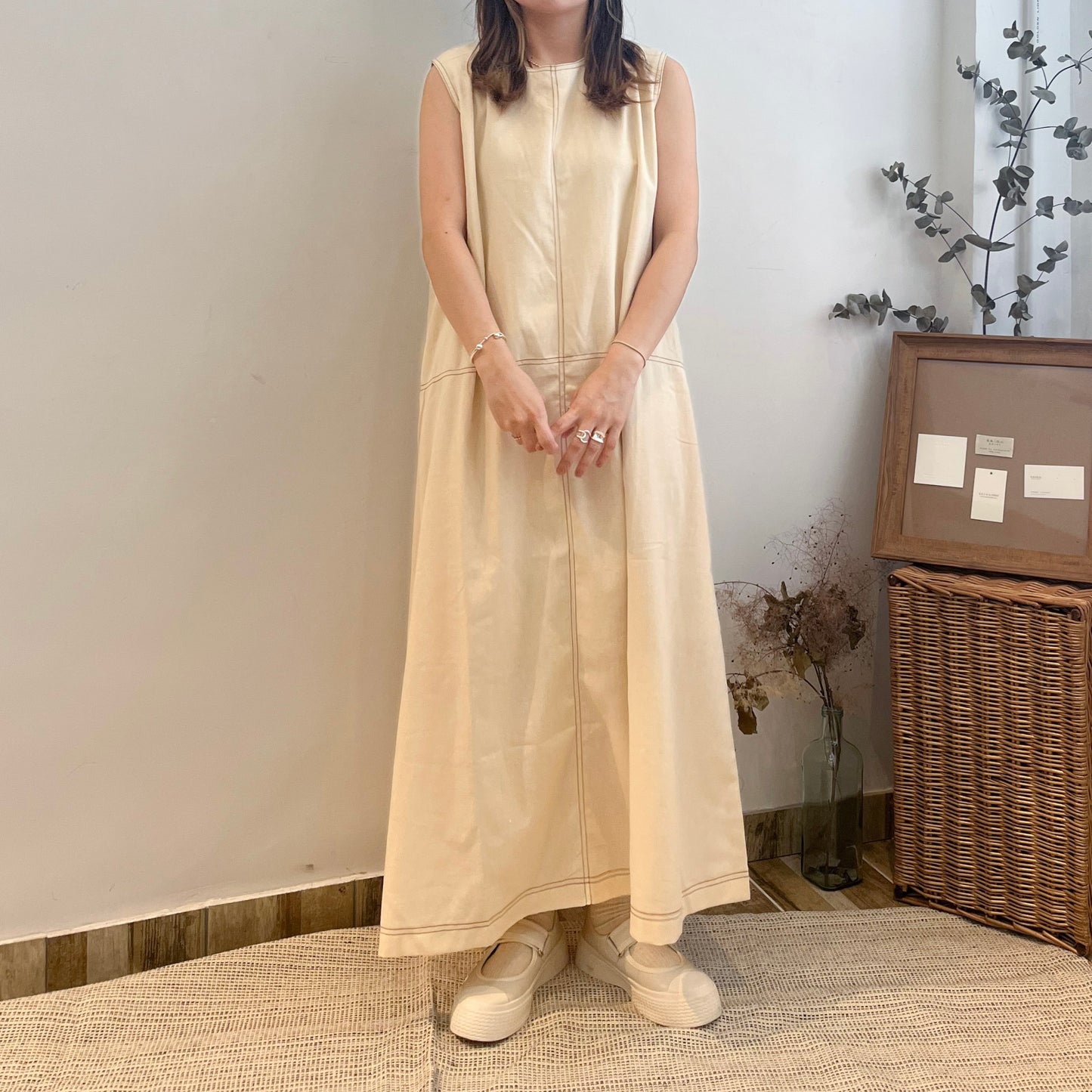 Cotton Long One Piece