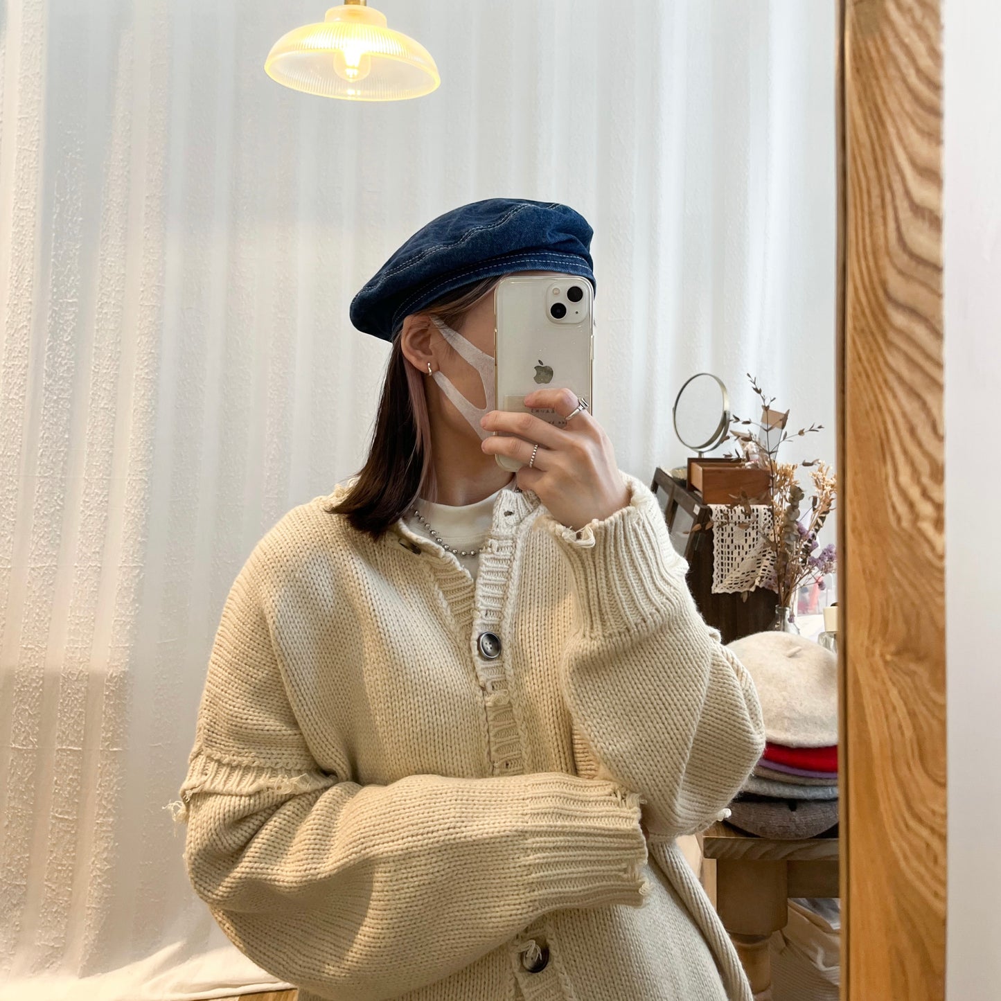 H02- Denim Beret