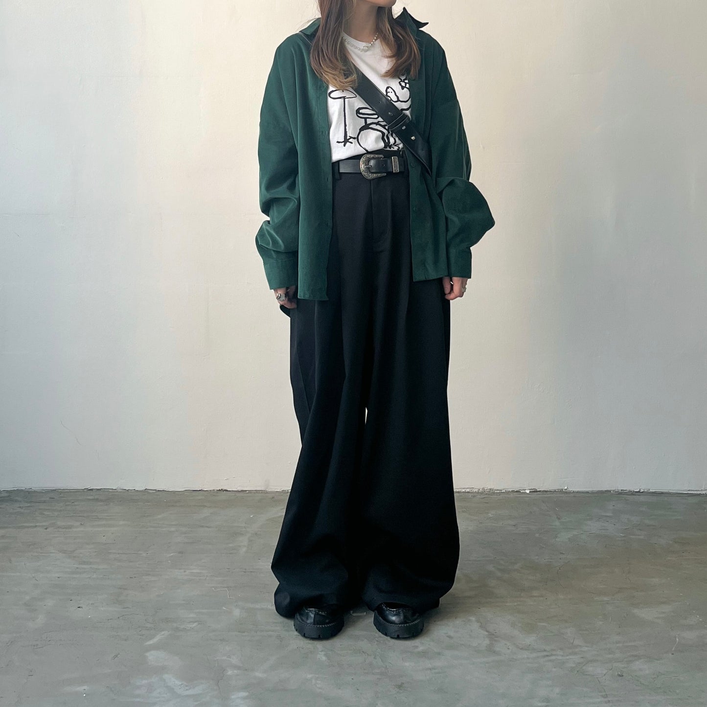 PT18- High waist Long Trousers