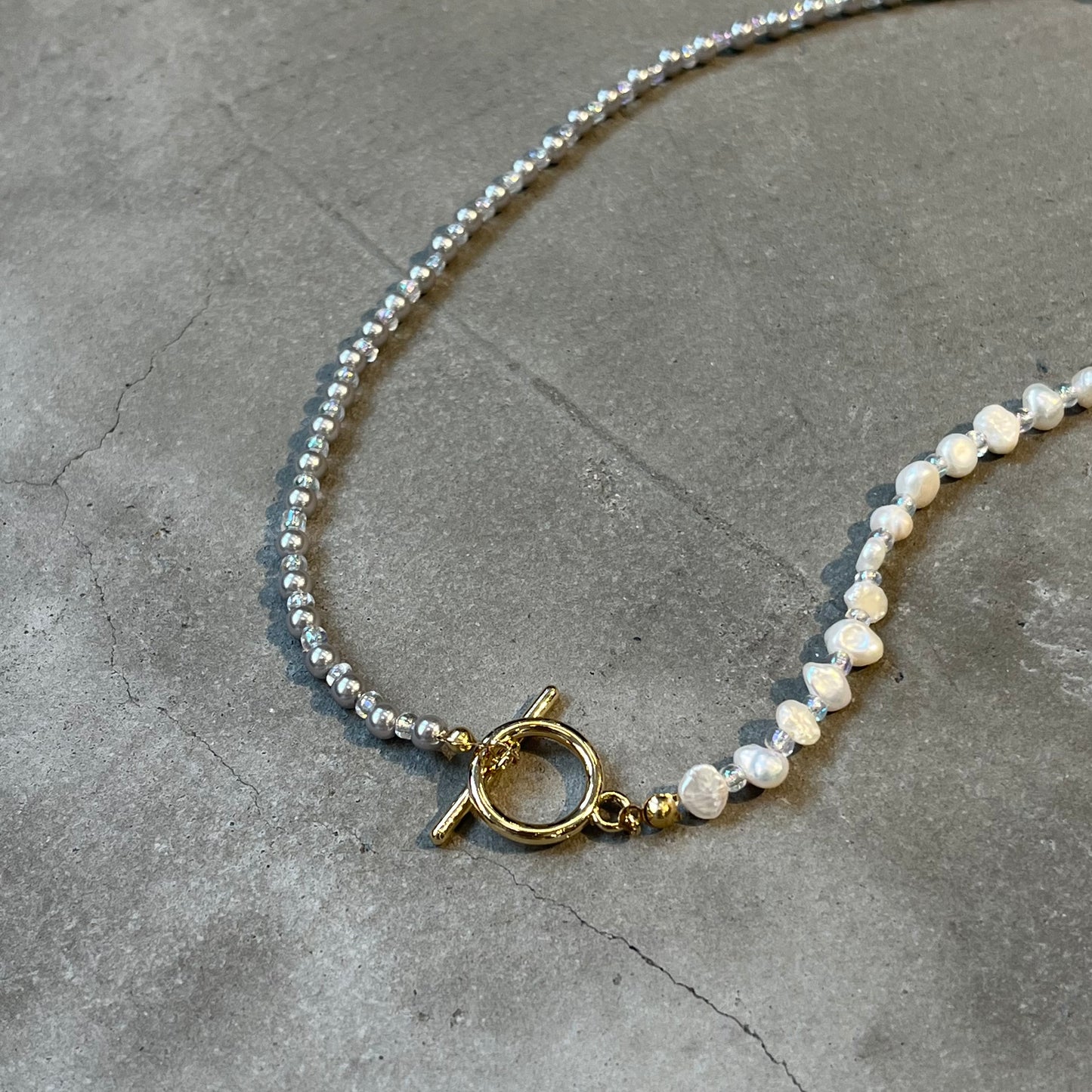 AC46- Mix Pearl Necklace
