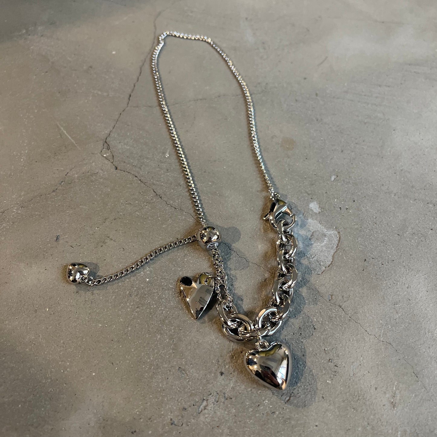 AC25- Heart Chunky Necklace