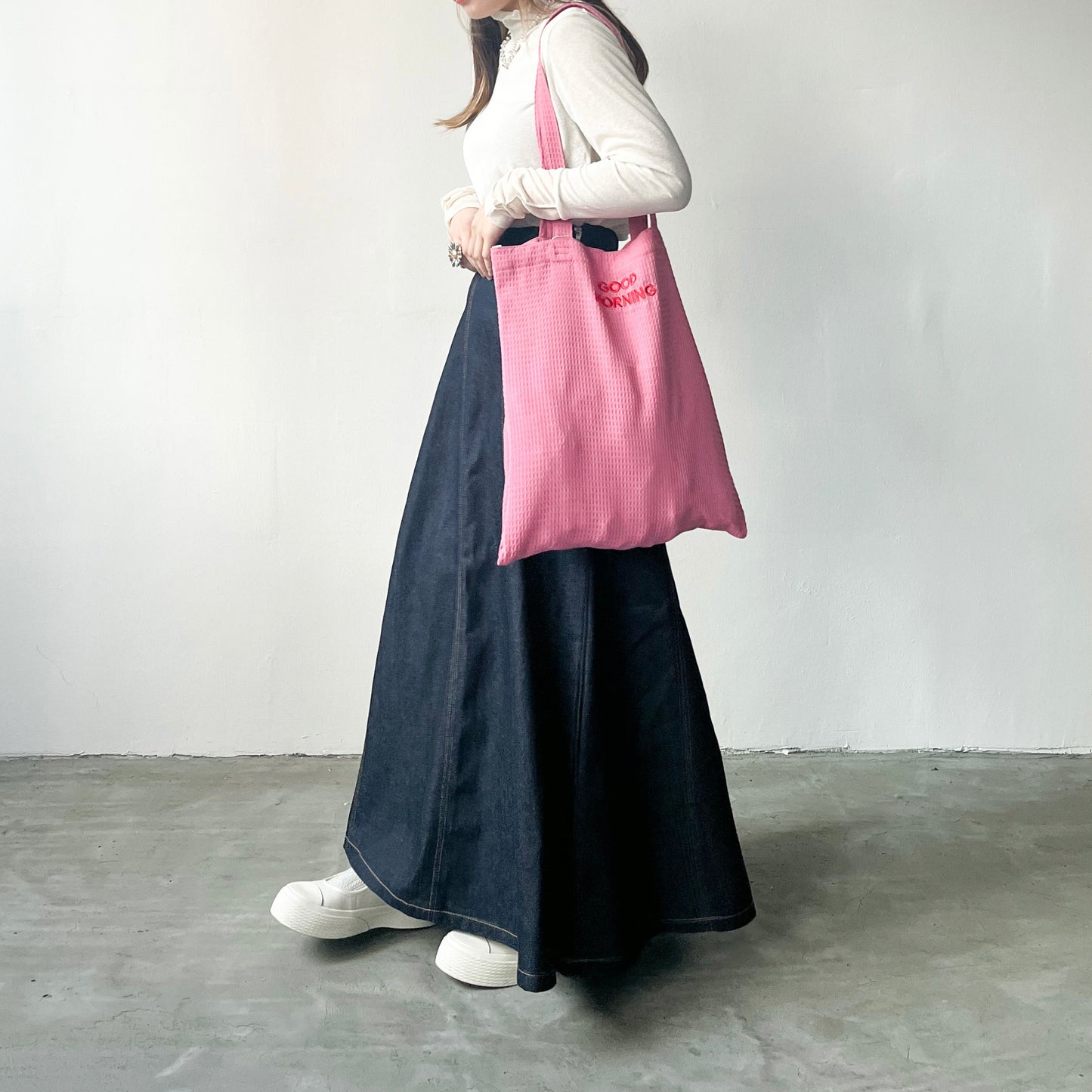 BG15- Waffle Logo Tote Bag