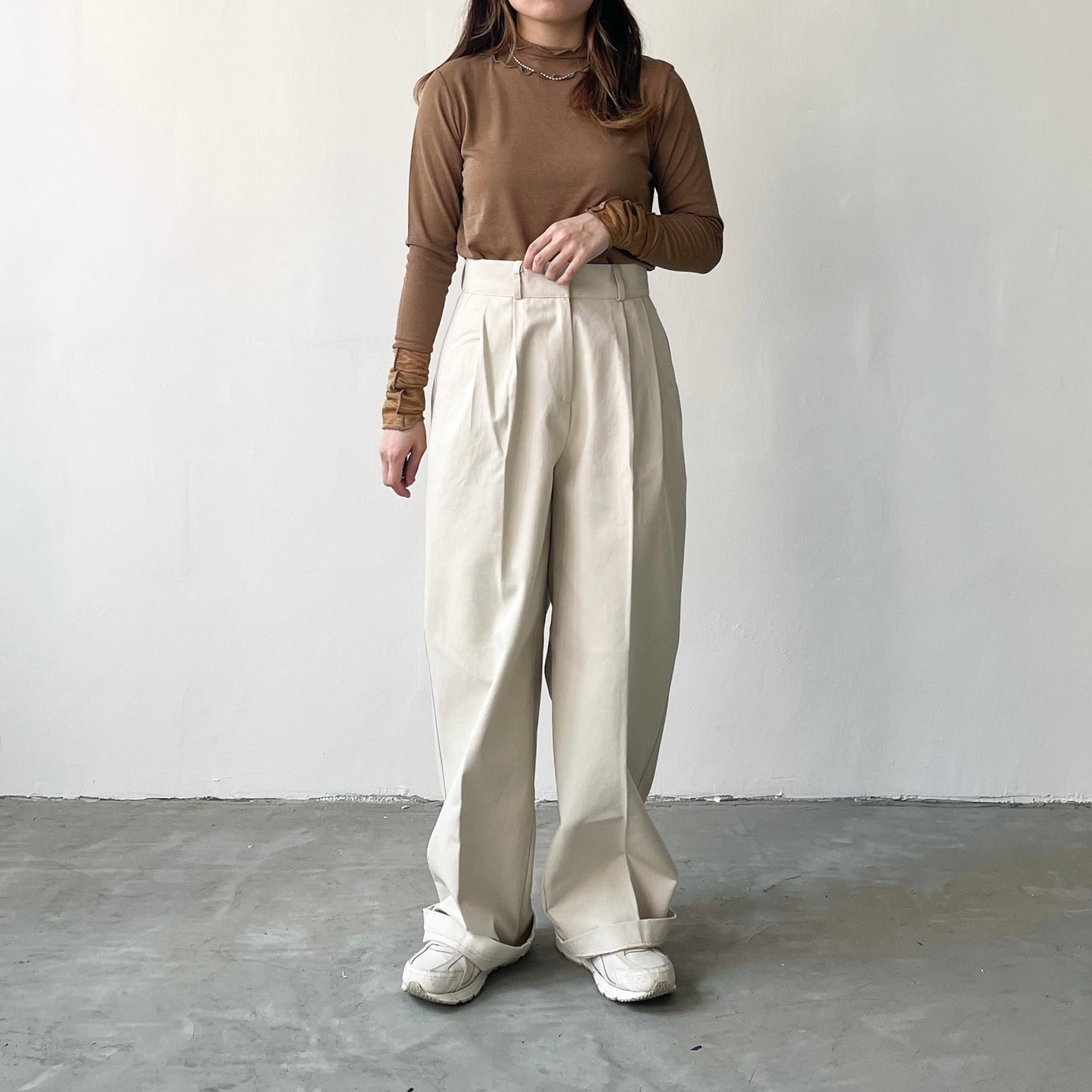 TP19- 2 Part High Neck Top
