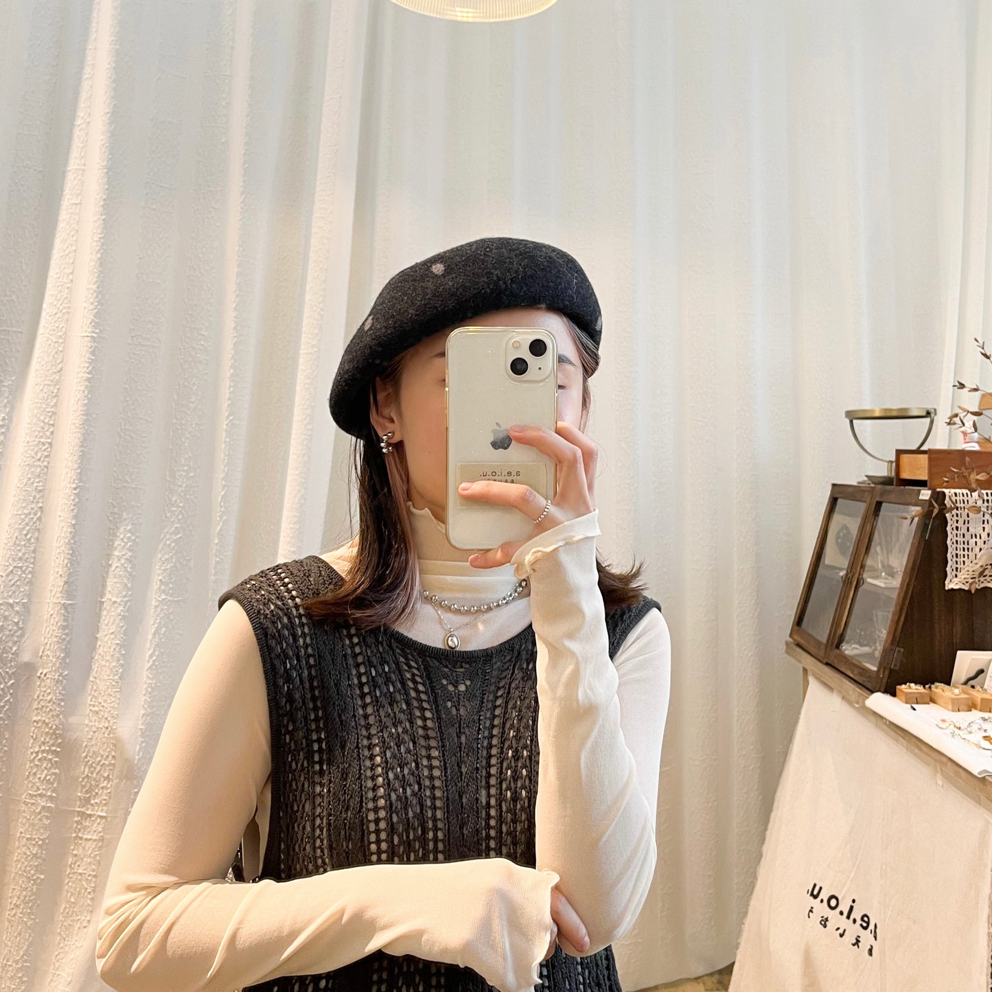 Dot Dot Wool Beret