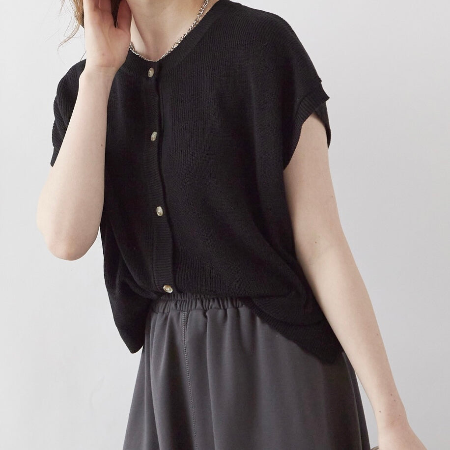 2 way French Sleeve Knitted Vest