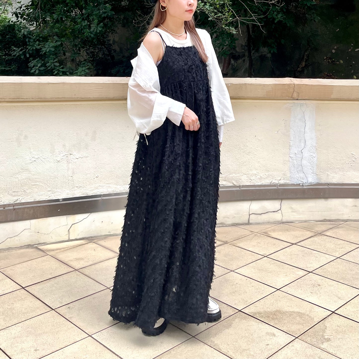 OP21- Soso Long One Piece | Ivory | Black