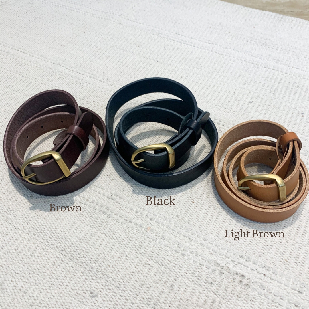 BT01- 銅扣牛皮皮帶