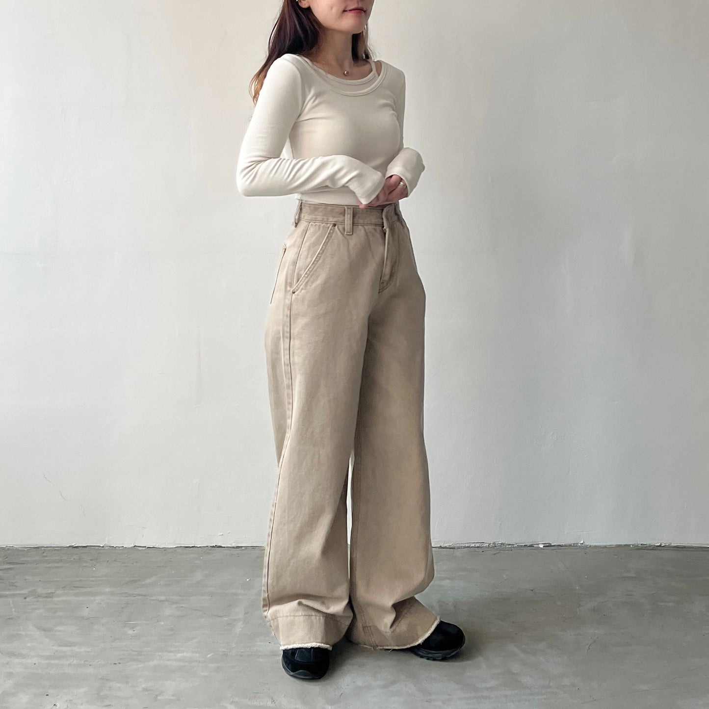 PT07- Sand Color Soso Jeans