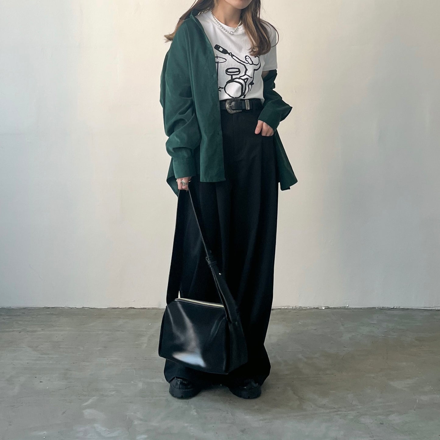 PT18- High waist Long Trousers