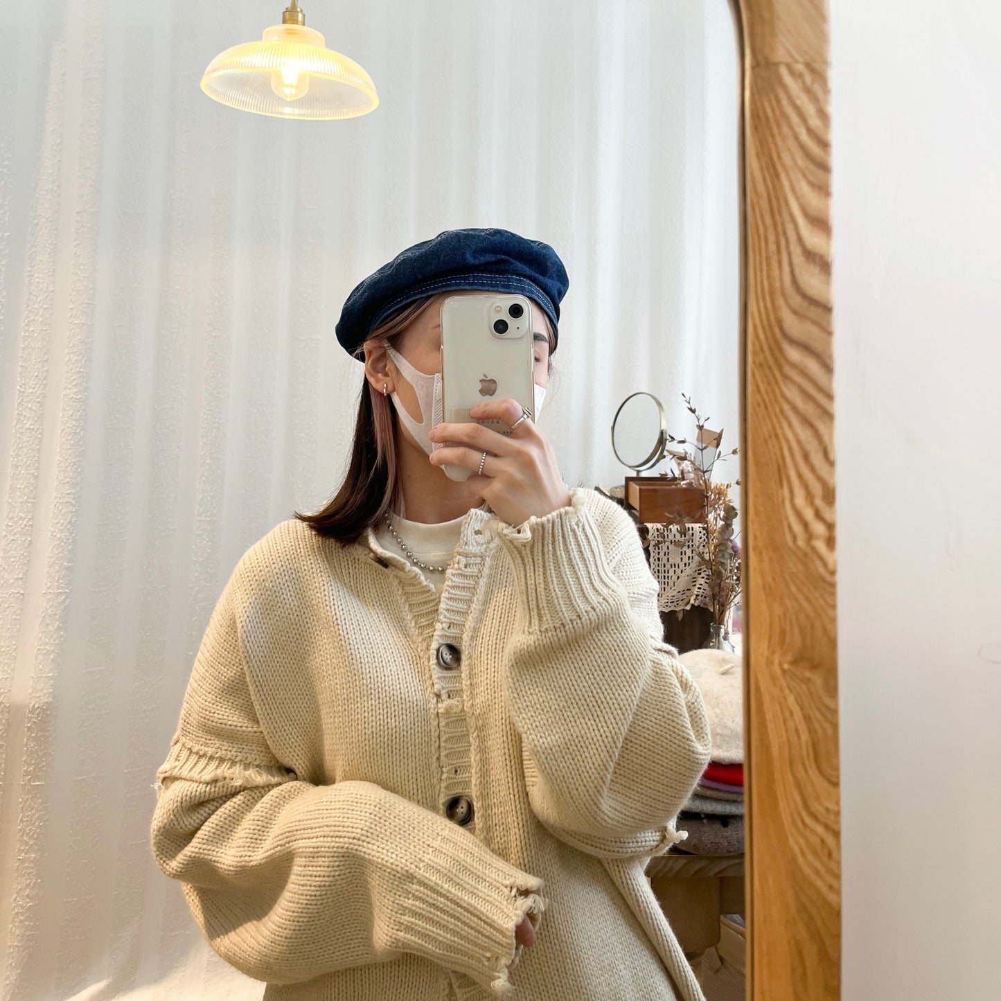 H02- Denim Beret