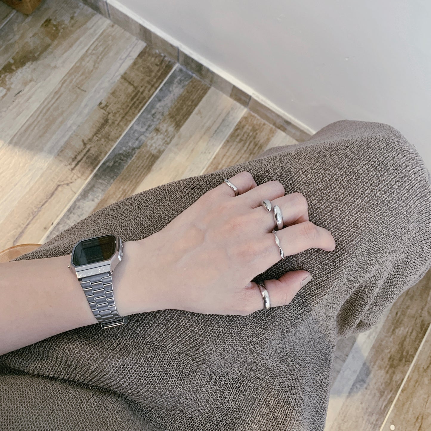 4 in 1 set Rings - curve