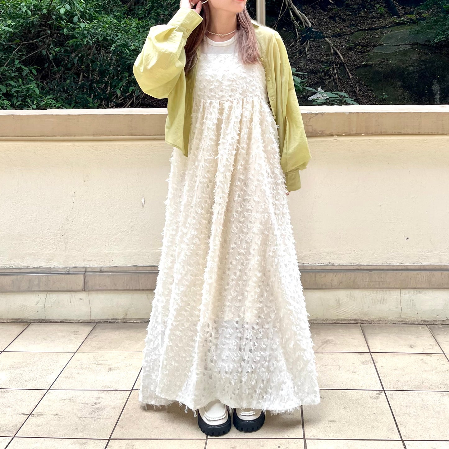 OP21- Soso Long One Piece | Ivory | Black