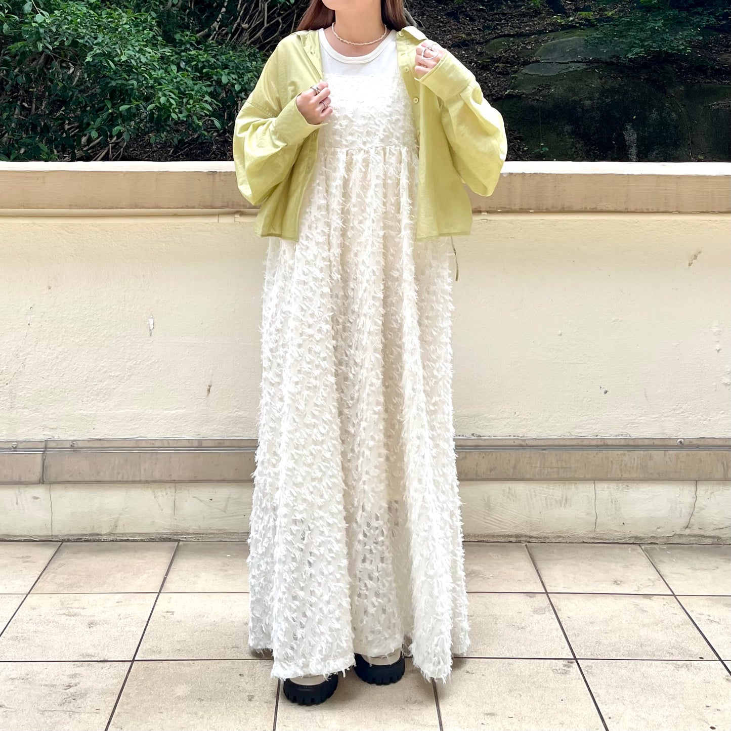 OP21- Soso Long One Piece | Ivory | Black