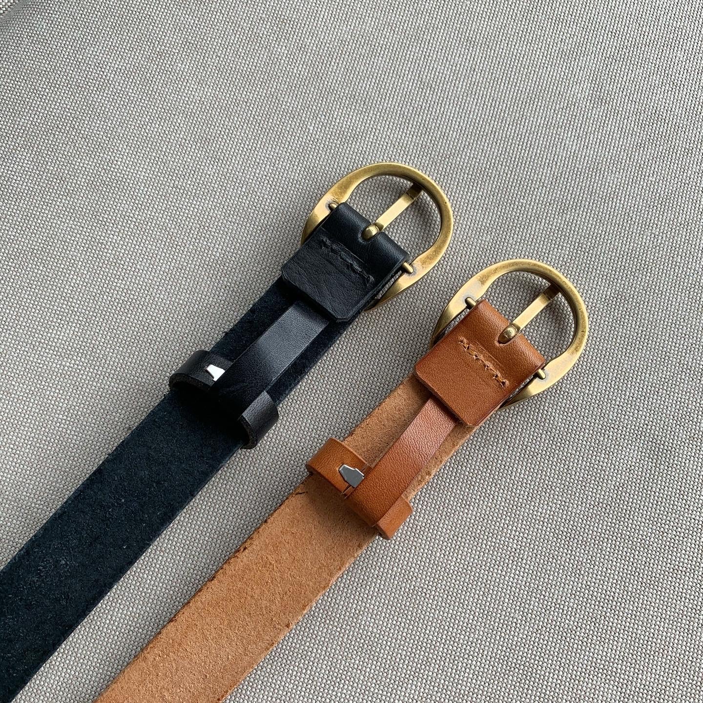 BT01- 銅扣牛皮皮帶