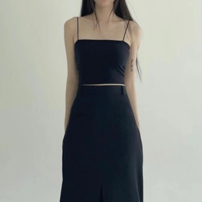 TP109-(大推) 平口背心 | White | Black