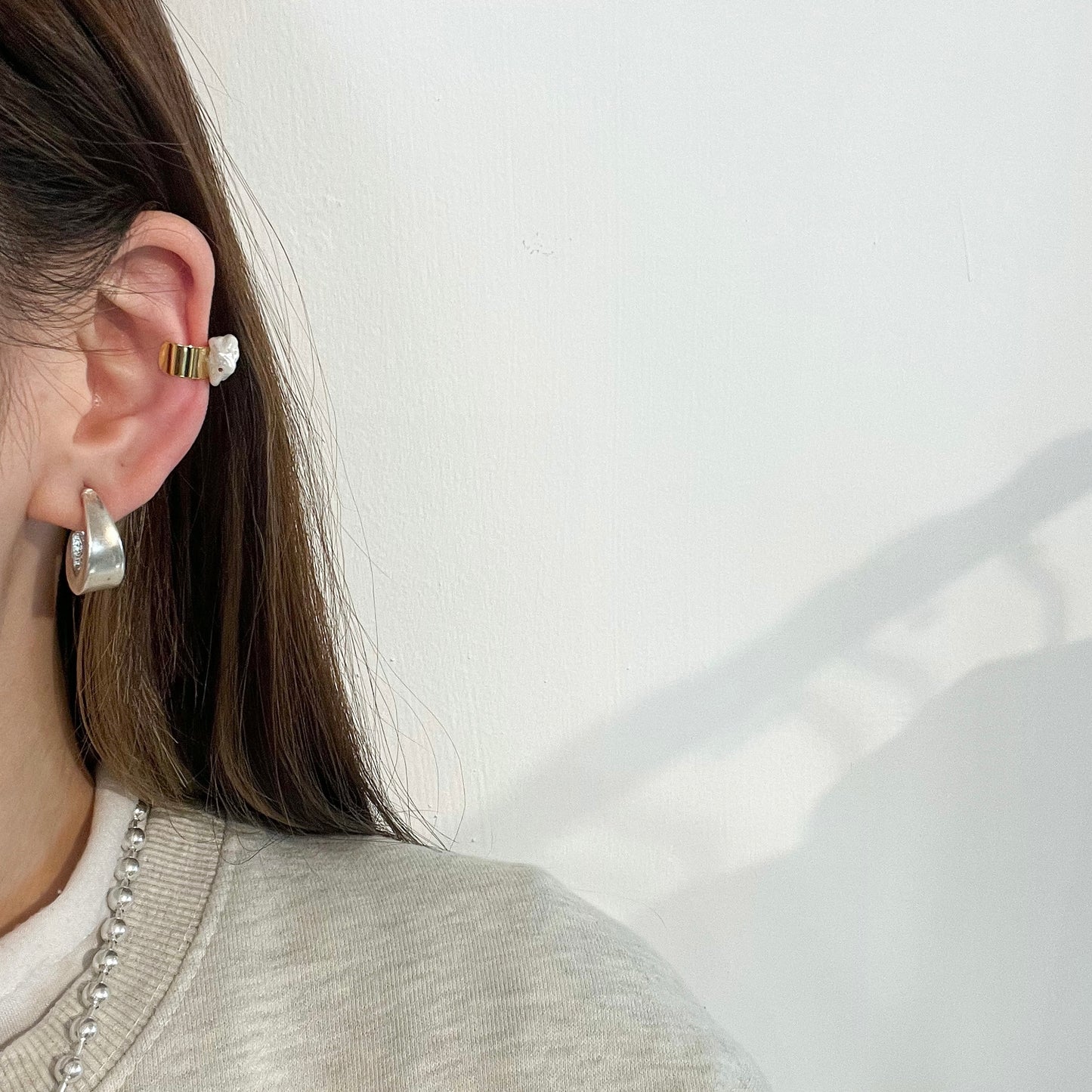 AC40- 淡水珍珠earcuff