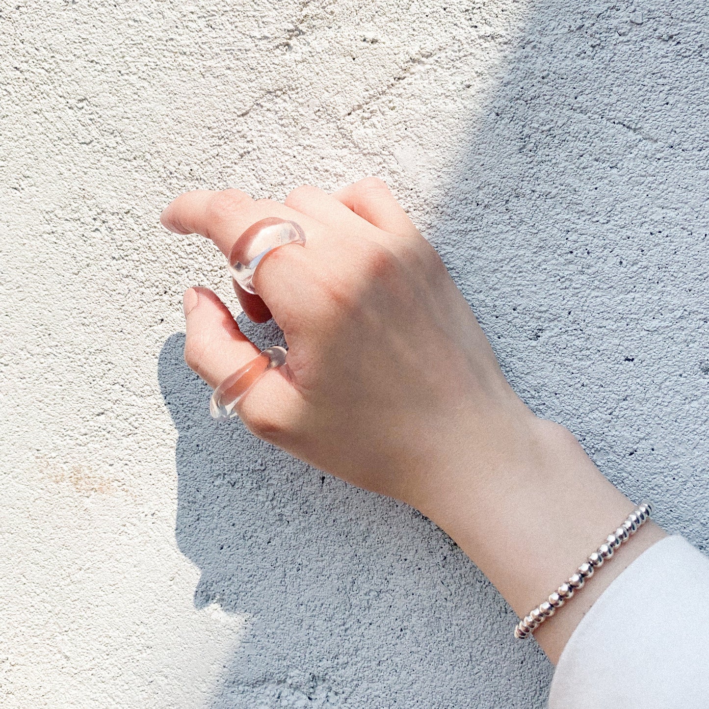 Clean Acrylic Set Ring