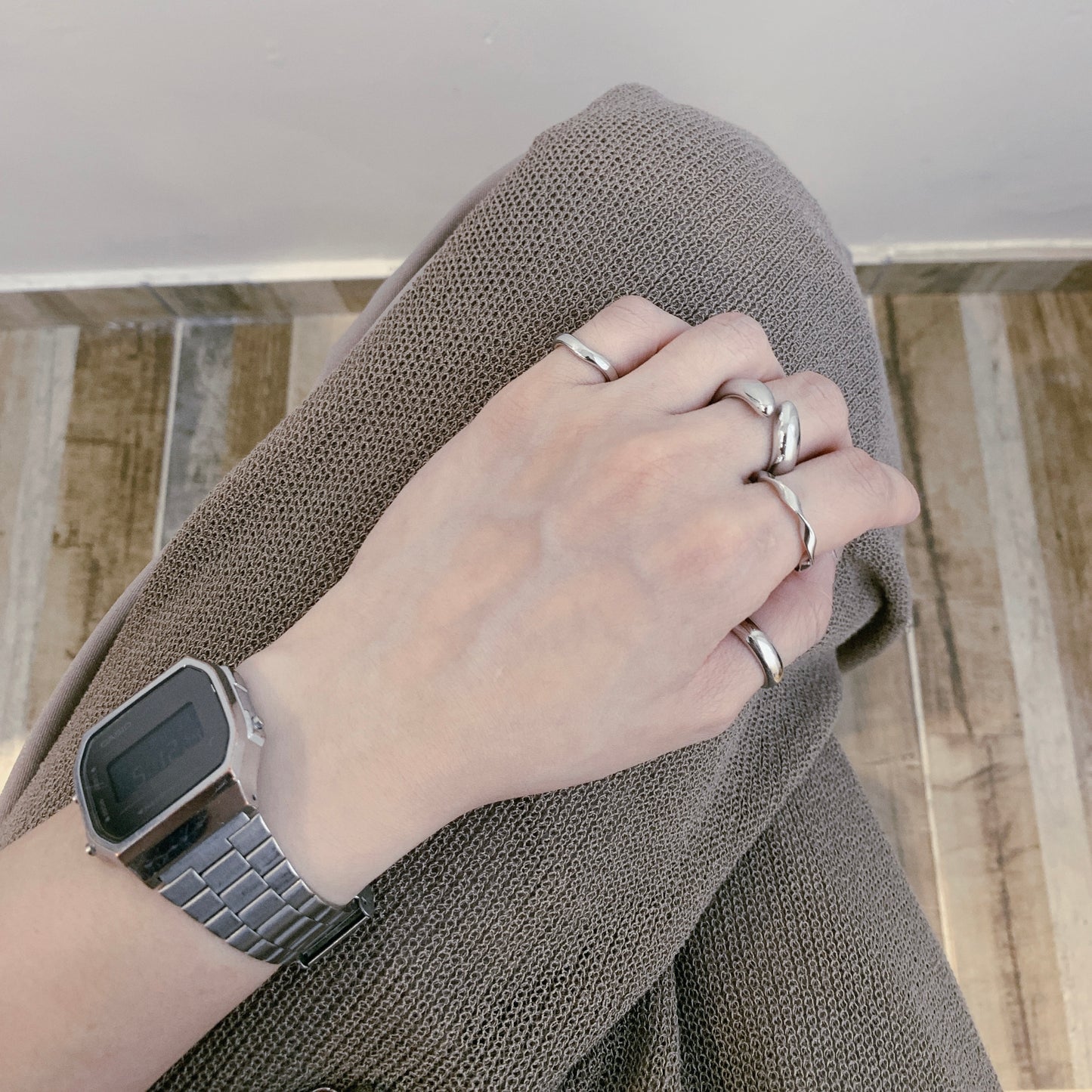 4 in 1 set Rings - curve