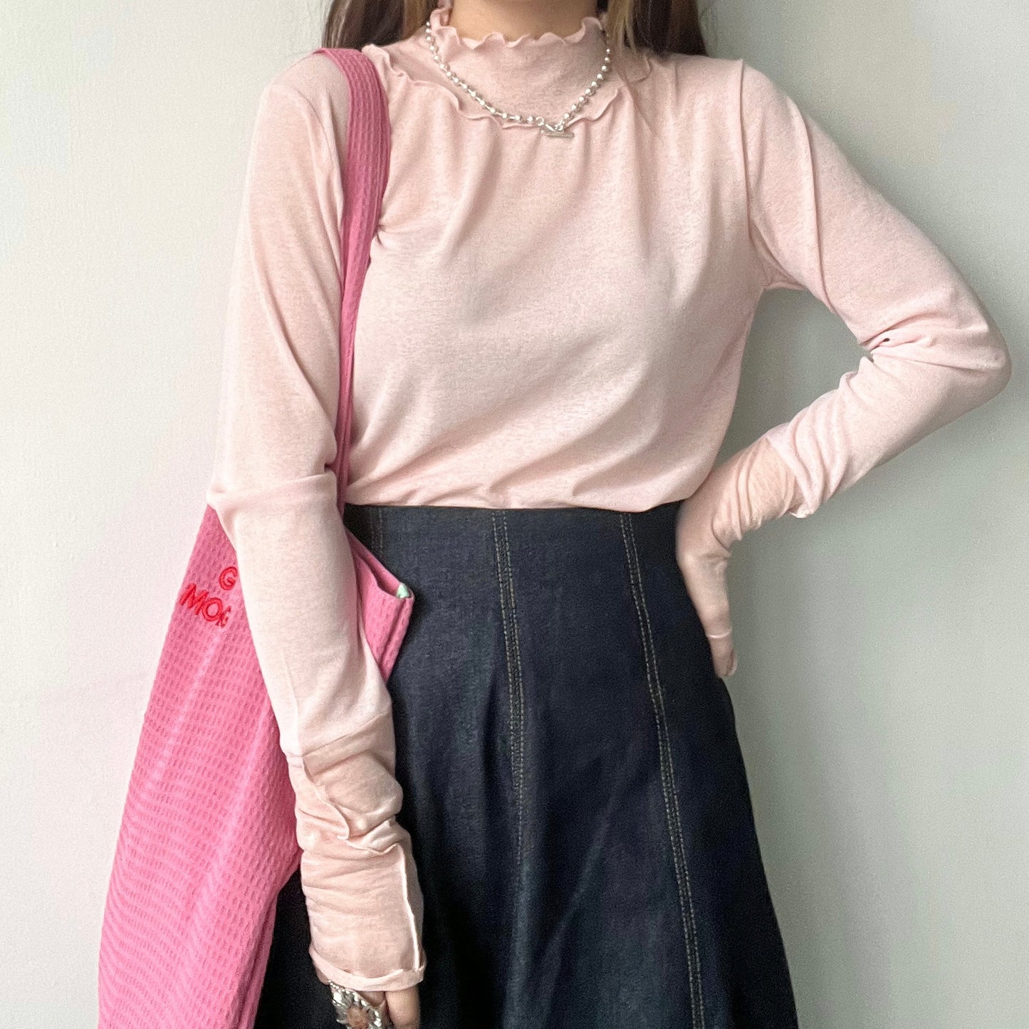 TP19- 2 Part High Neck Top
