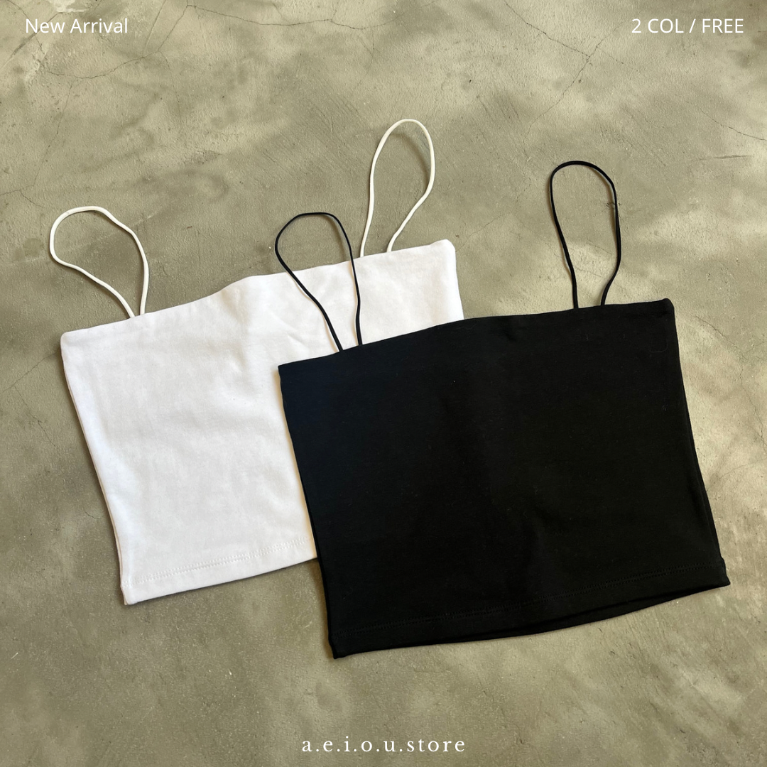 TP109-(大推) 平口背心 | White | Black