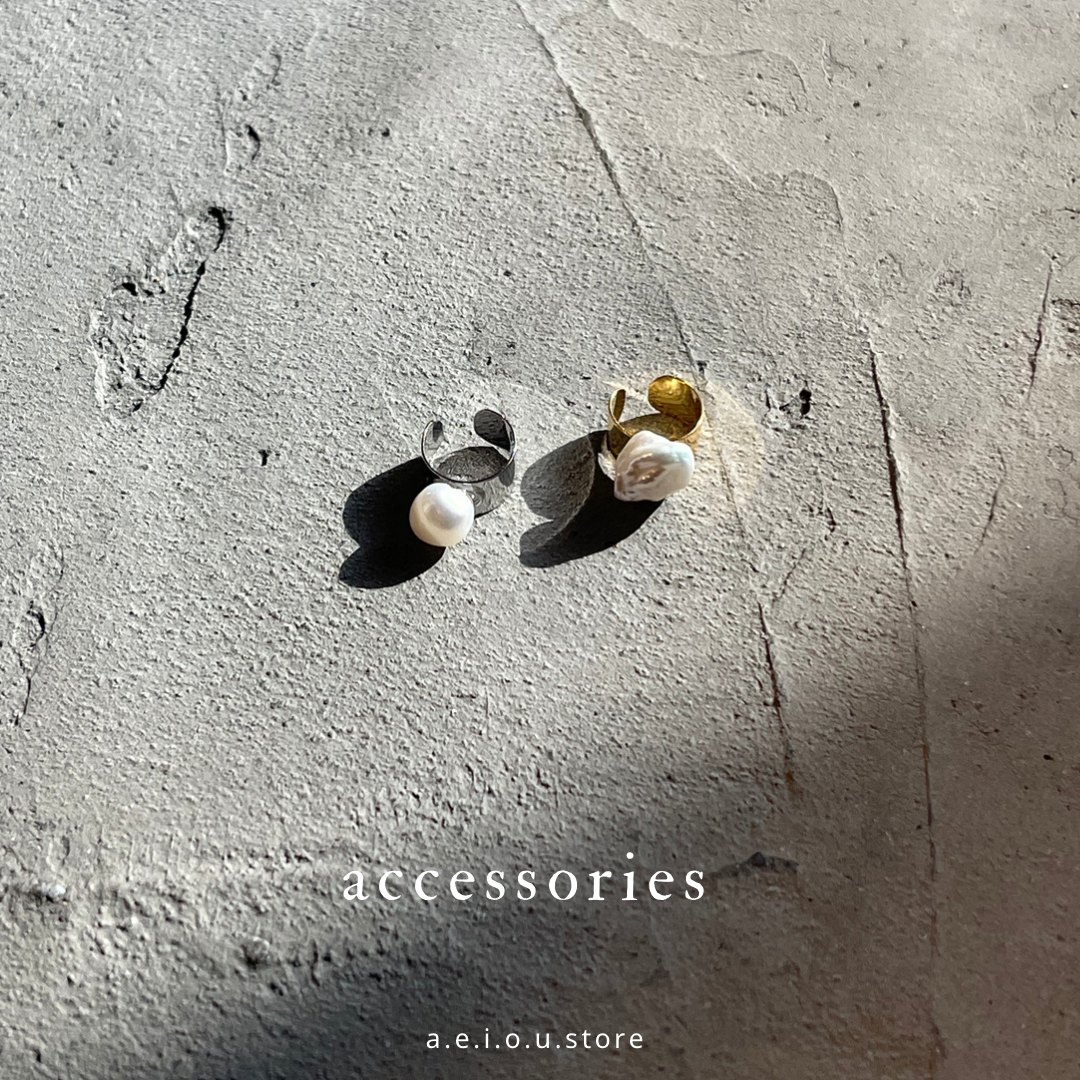 AC40- 淡水珍珠earcuff
