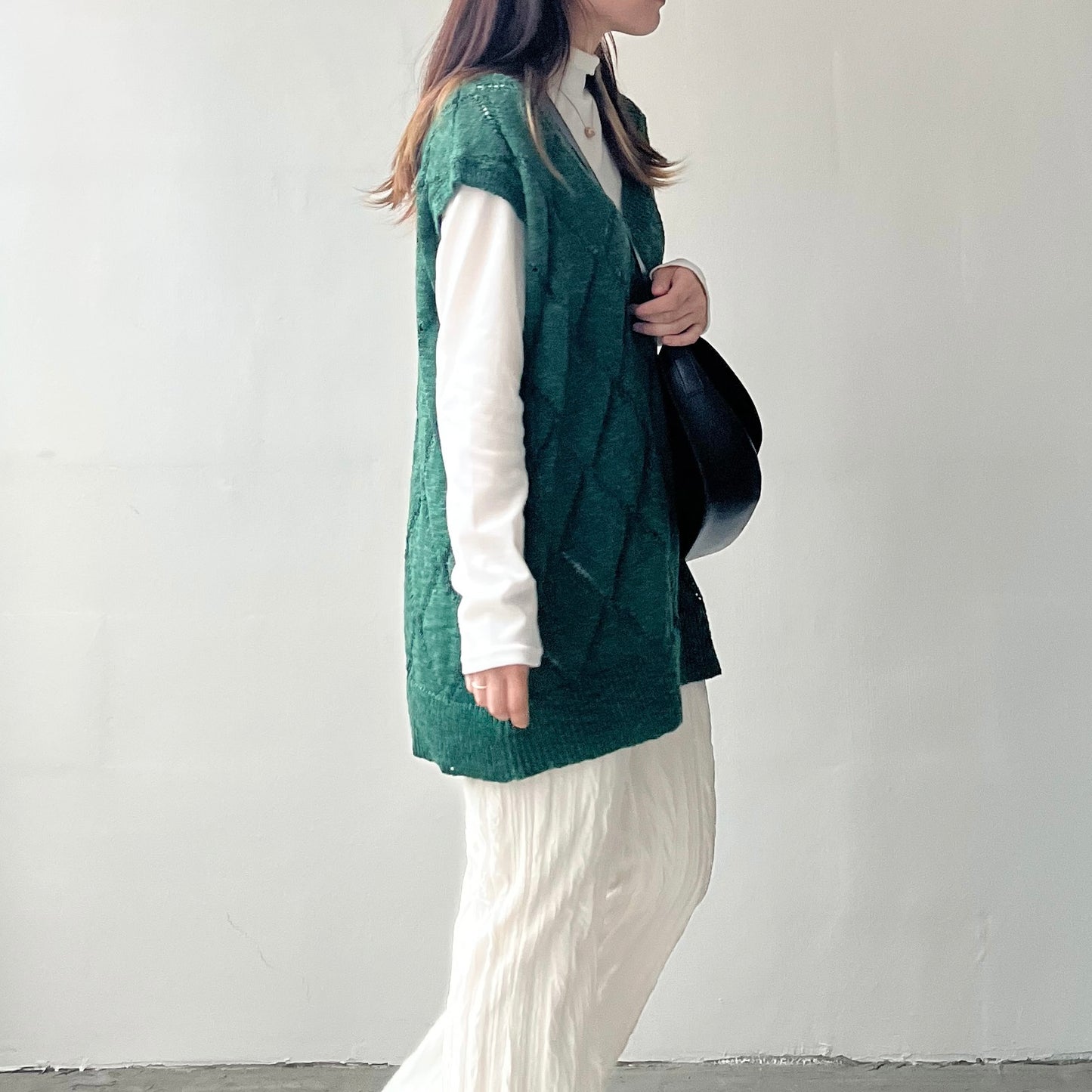 TP49- Neck Knitted Top