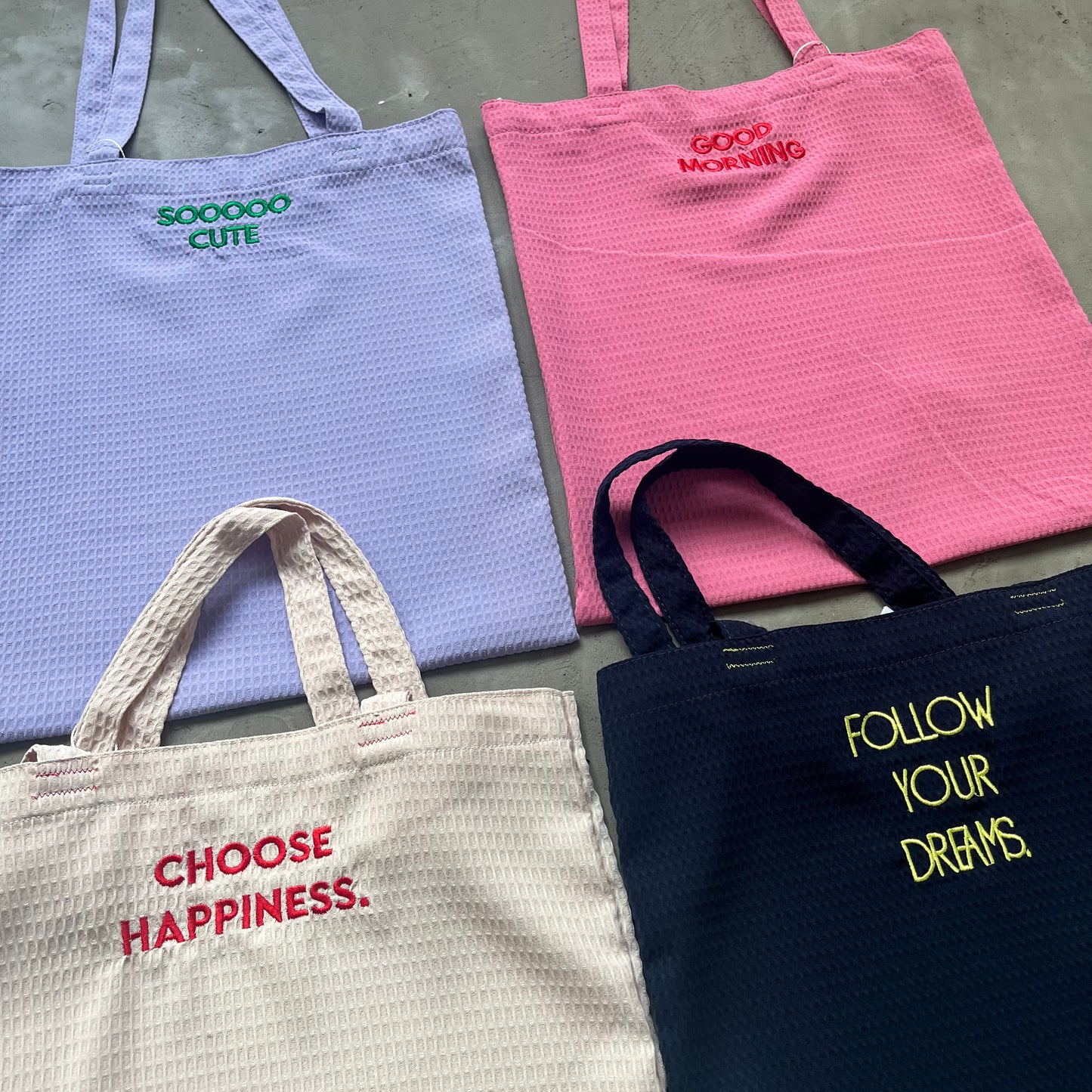 BG15- Waffle Logo Tote Bag