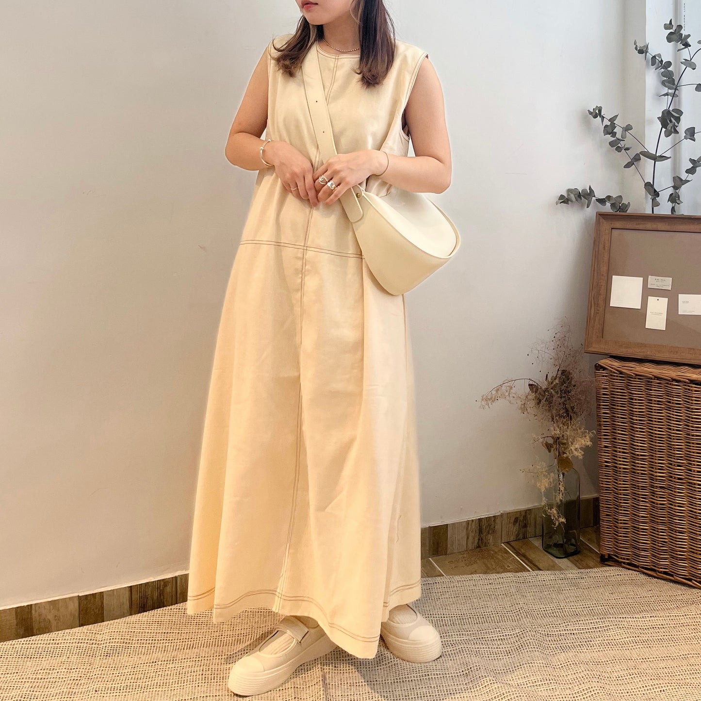 Cotton Long One Piece