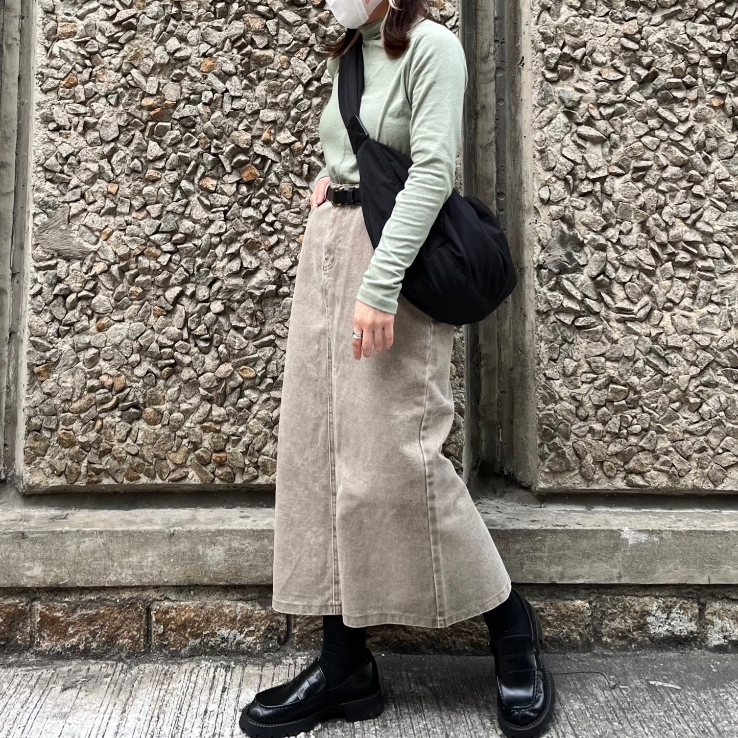 Straight Denim Skirt