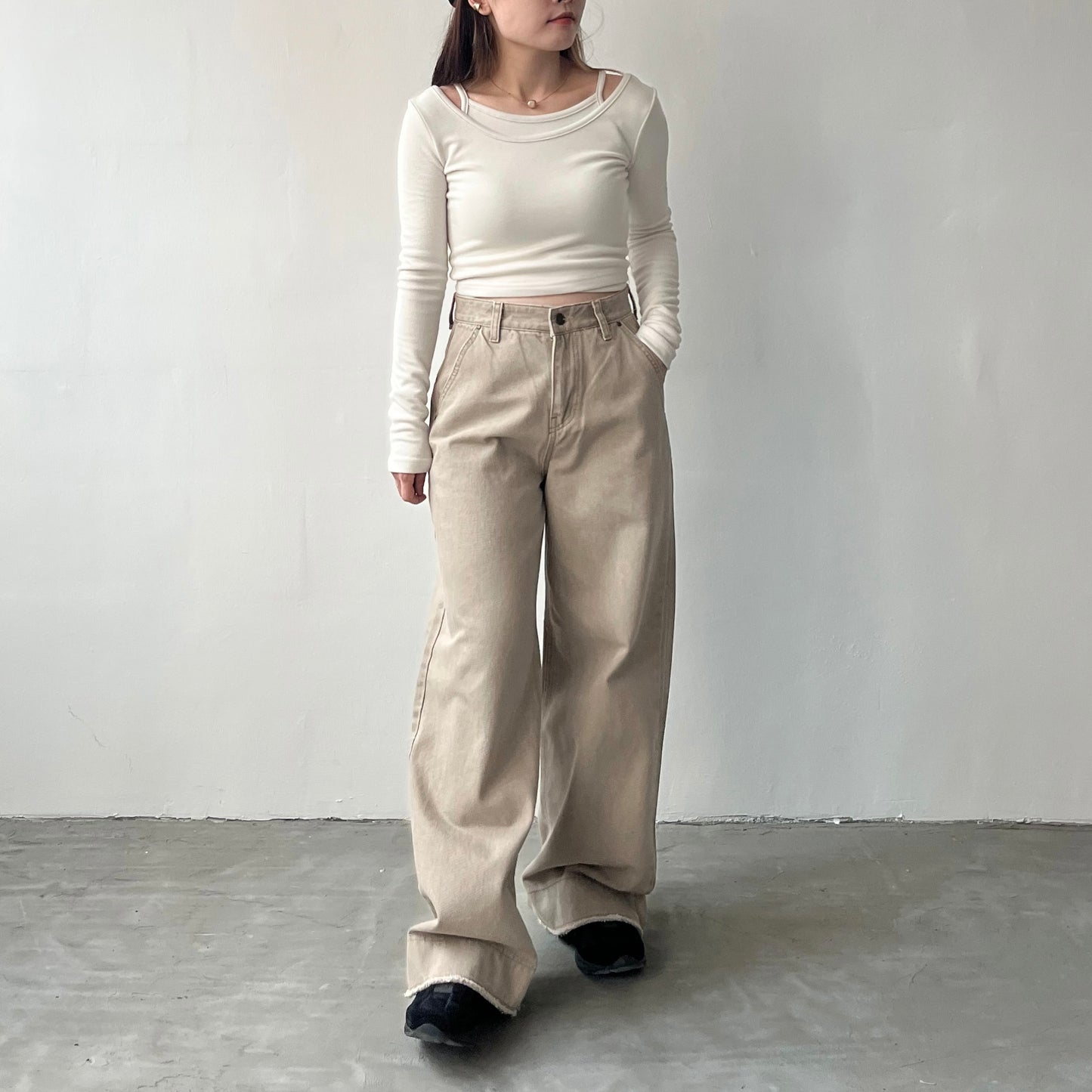 PT07- Sand Color Soso Jeans