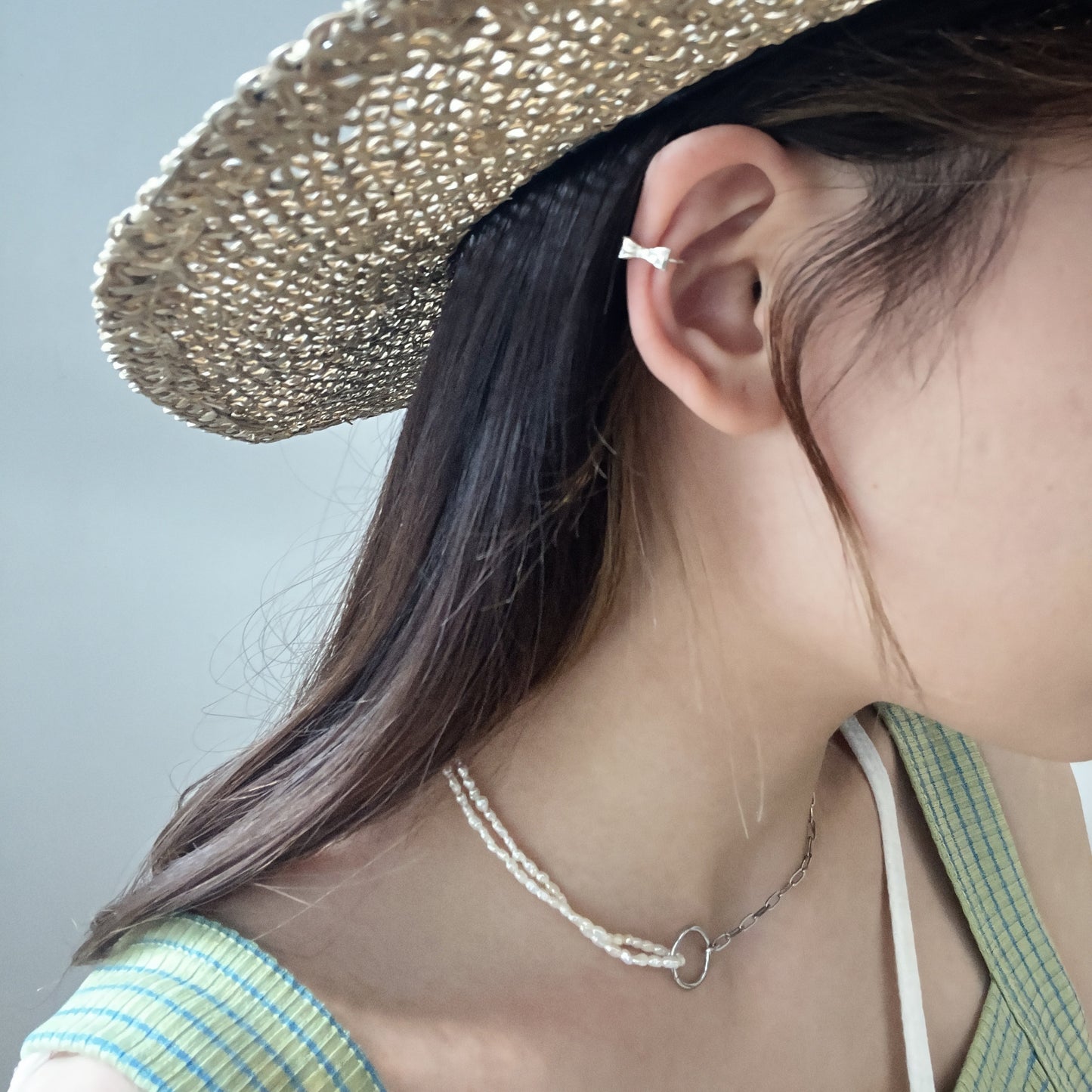 S925 Ribbon Earcuff