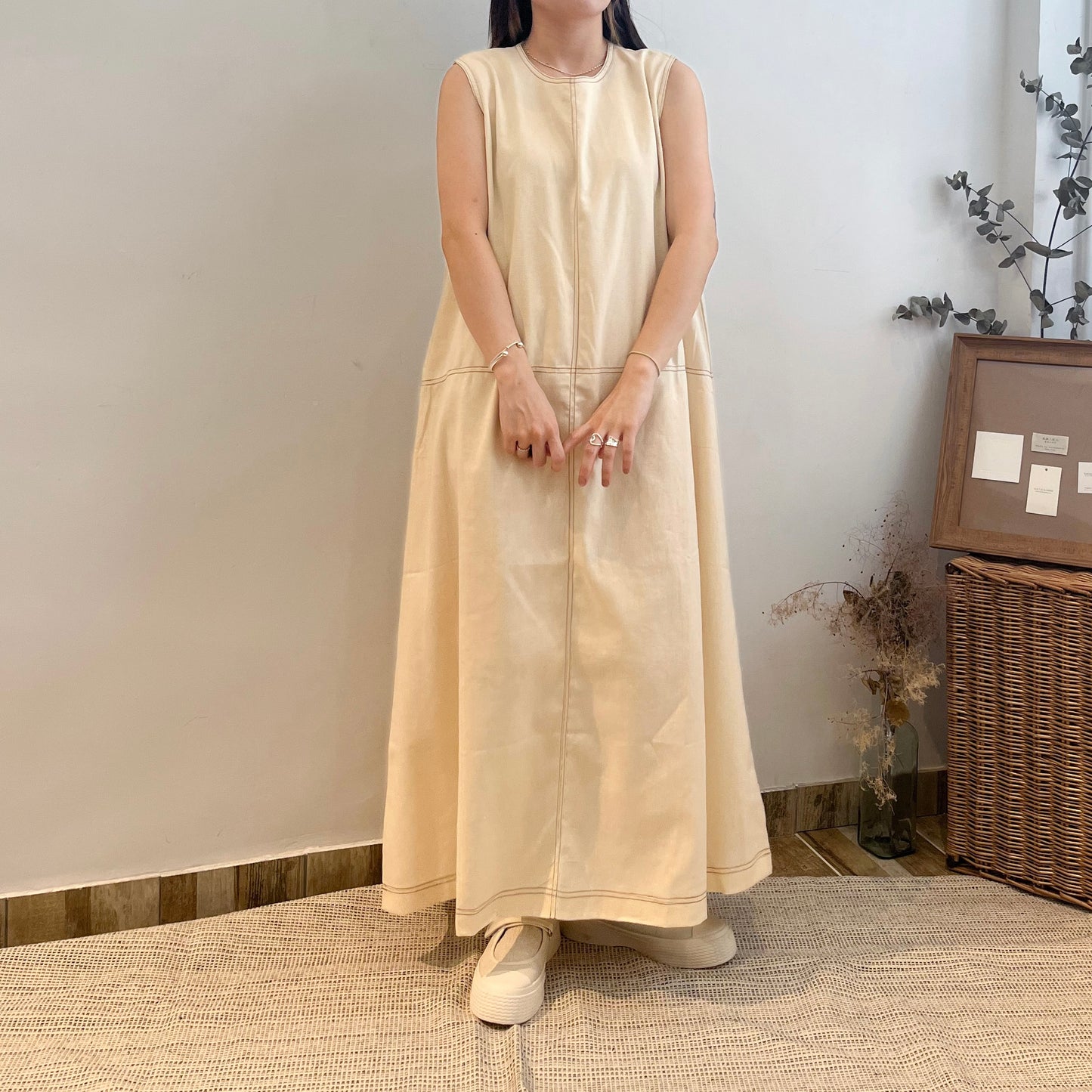 Cotton Long One Piece