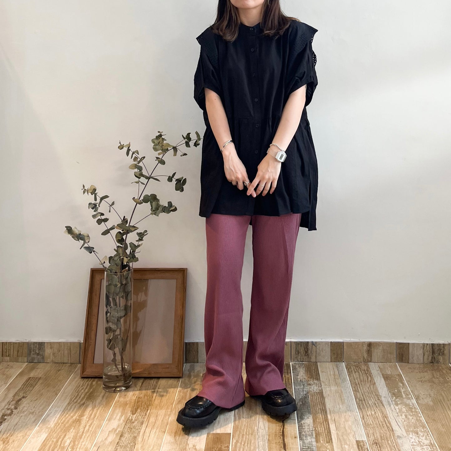 Cut Elastic Pants✂️