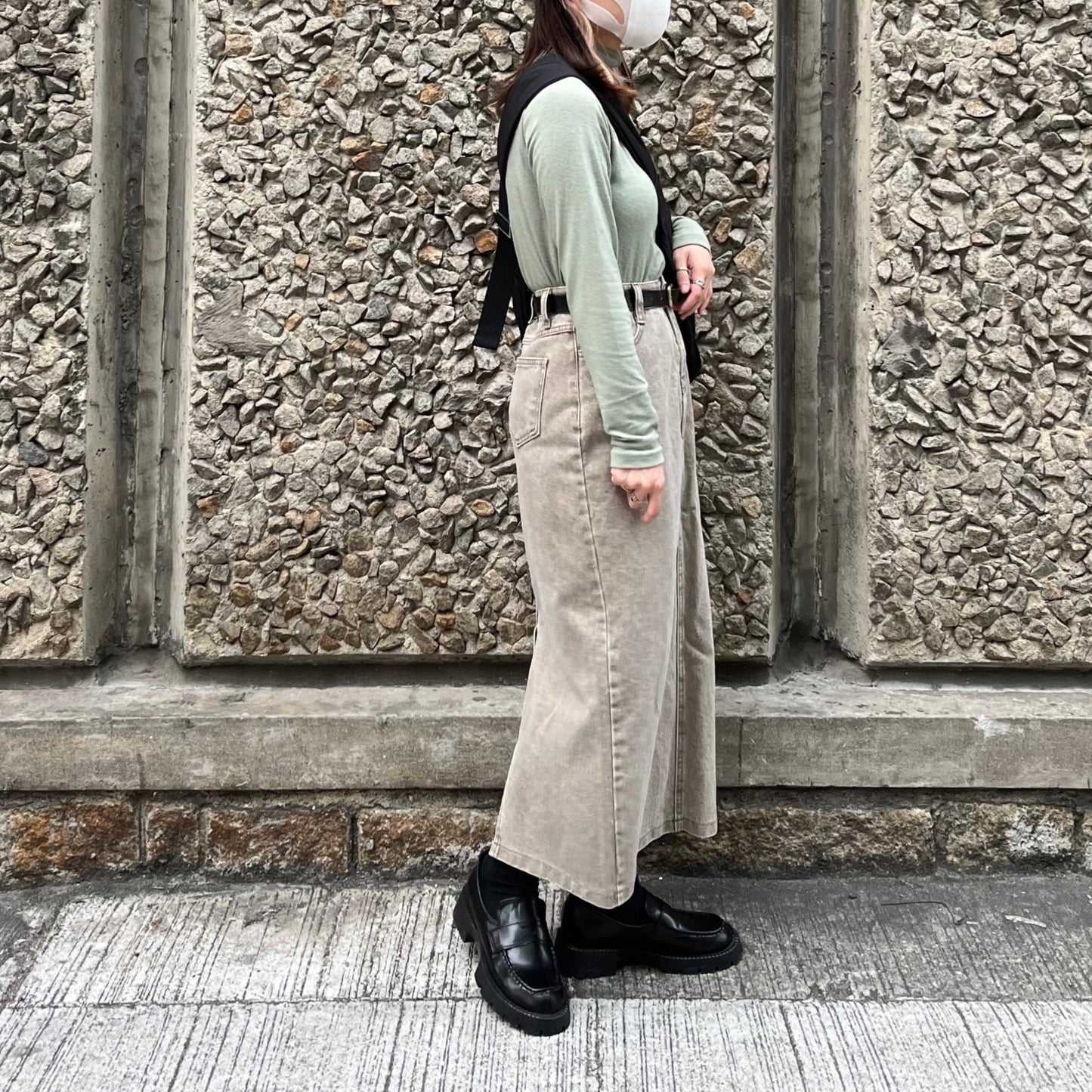 Straight Denim Skirt