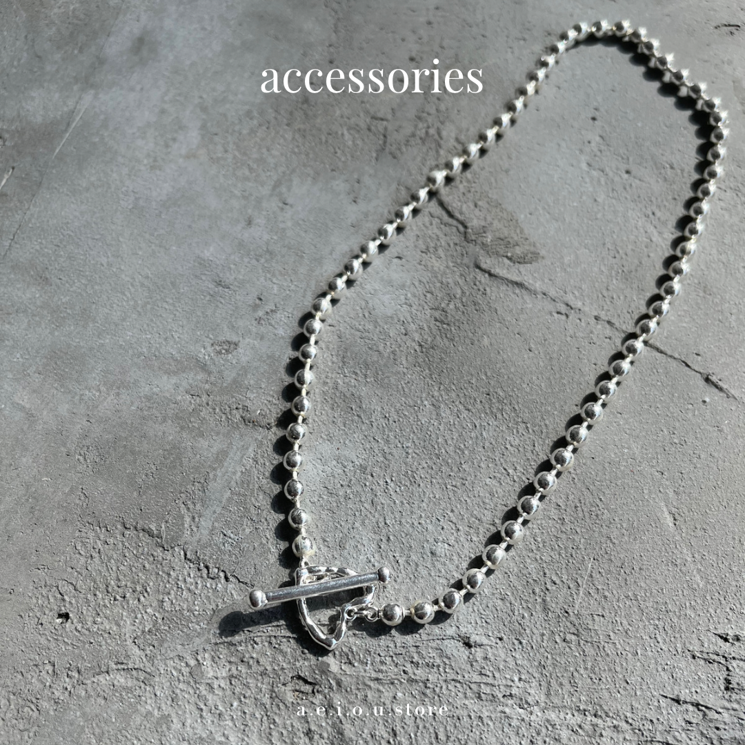 AC12- Heart Ball Ball Necklace