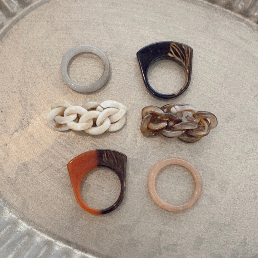 Acrylic 3 in 1 Set Rings