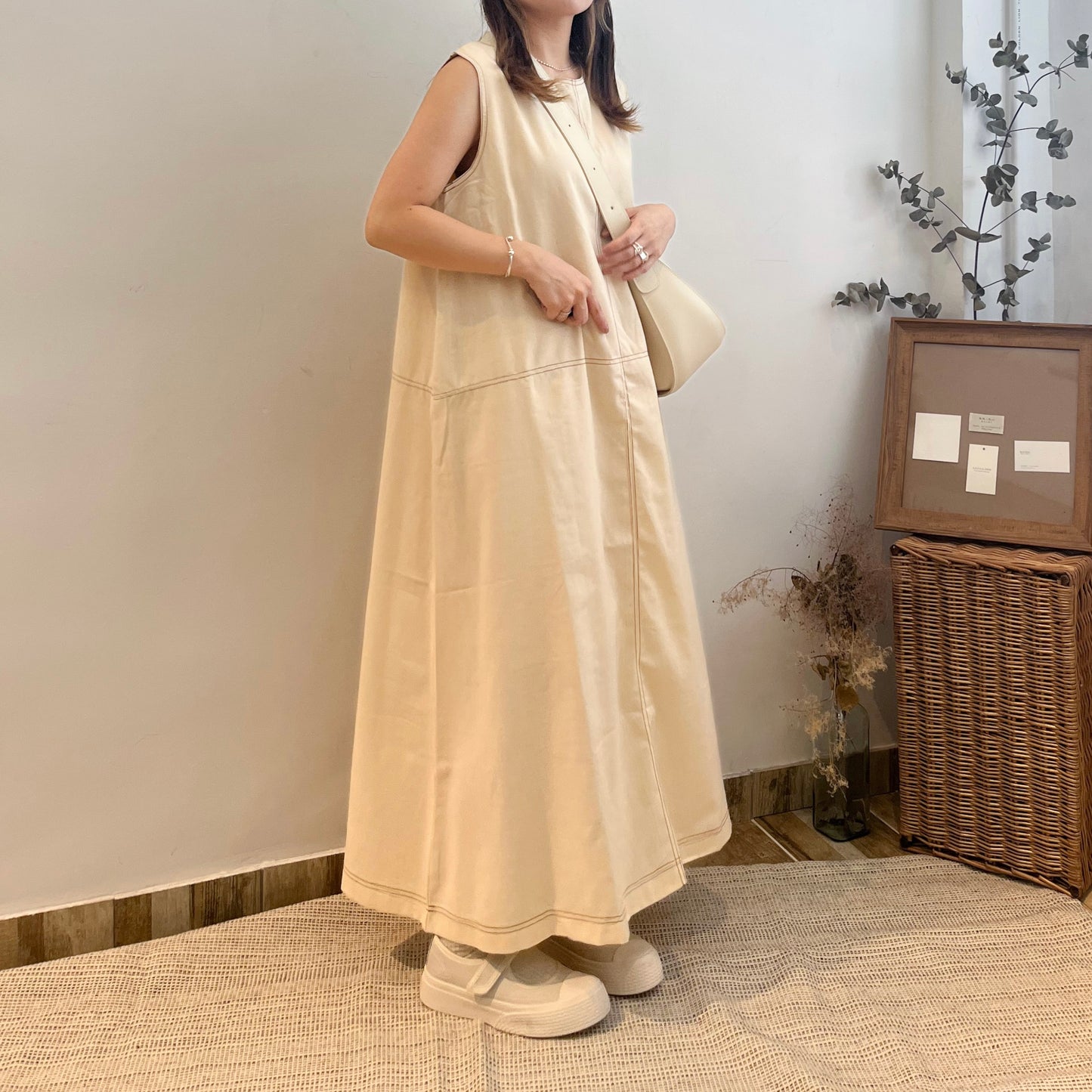 Cotton Long One Piece