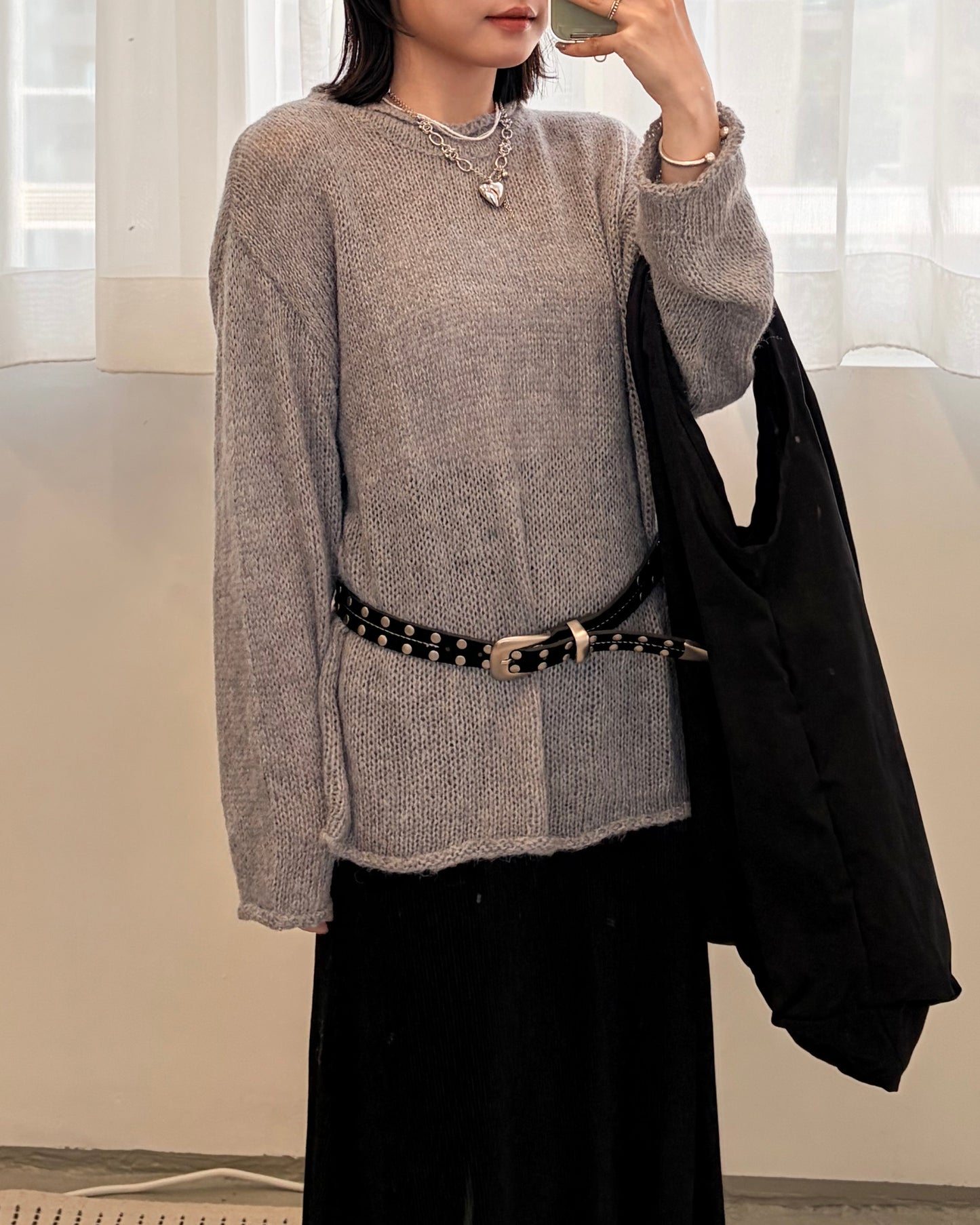 TP690- Classic Knit Top | White | Light Grey | Deep Grey