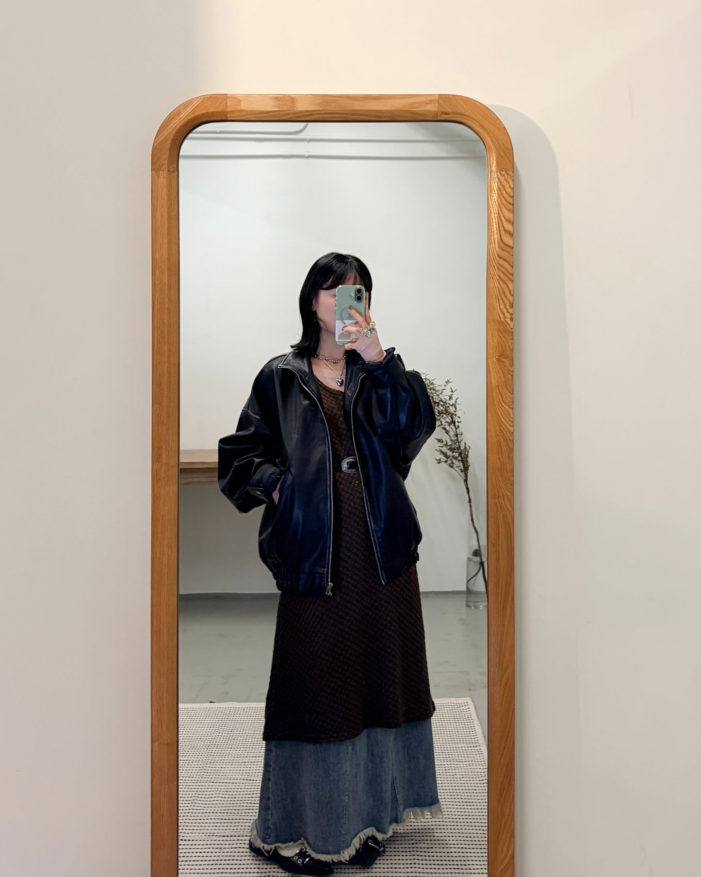 OP73- 凹凸紋背心one piece | Ivory | Brown | Black