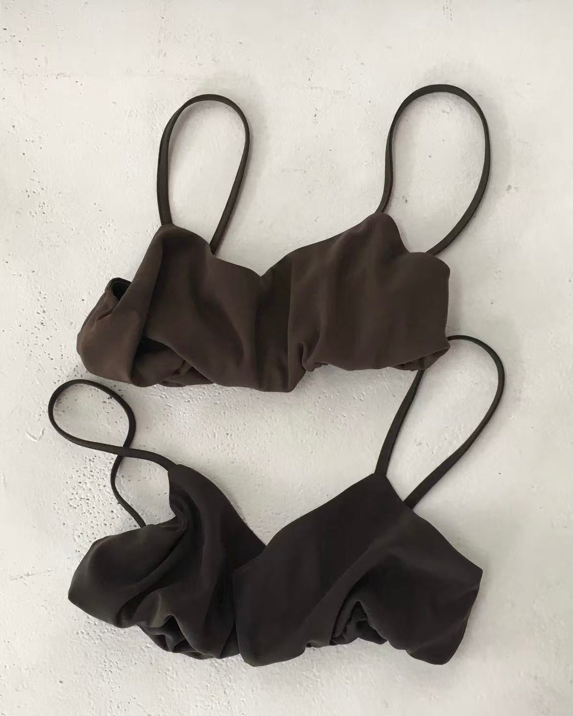 TP685- Bobble Vest Top | Brown | Charcoal