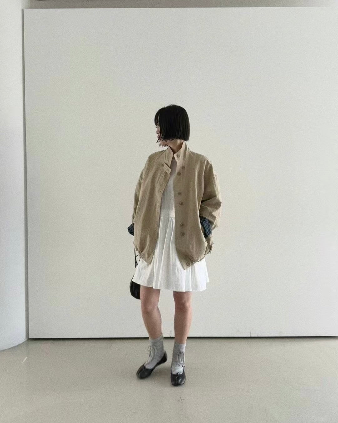 ♡ must have!  JK36 - 耐看雙排扣鈕外套 | Light Grey | Beige | Navy