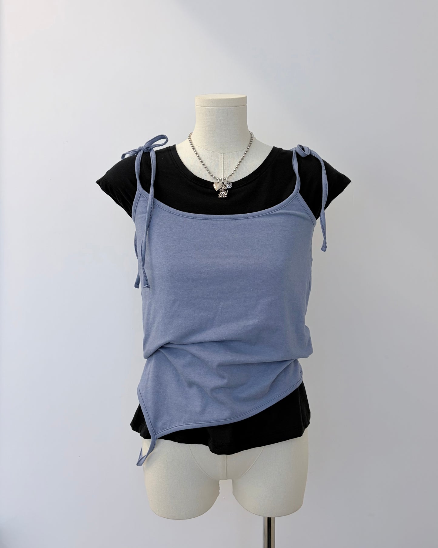 TP779- 3 Way Layer Vest Top | Blue | Brown | Grey | Black