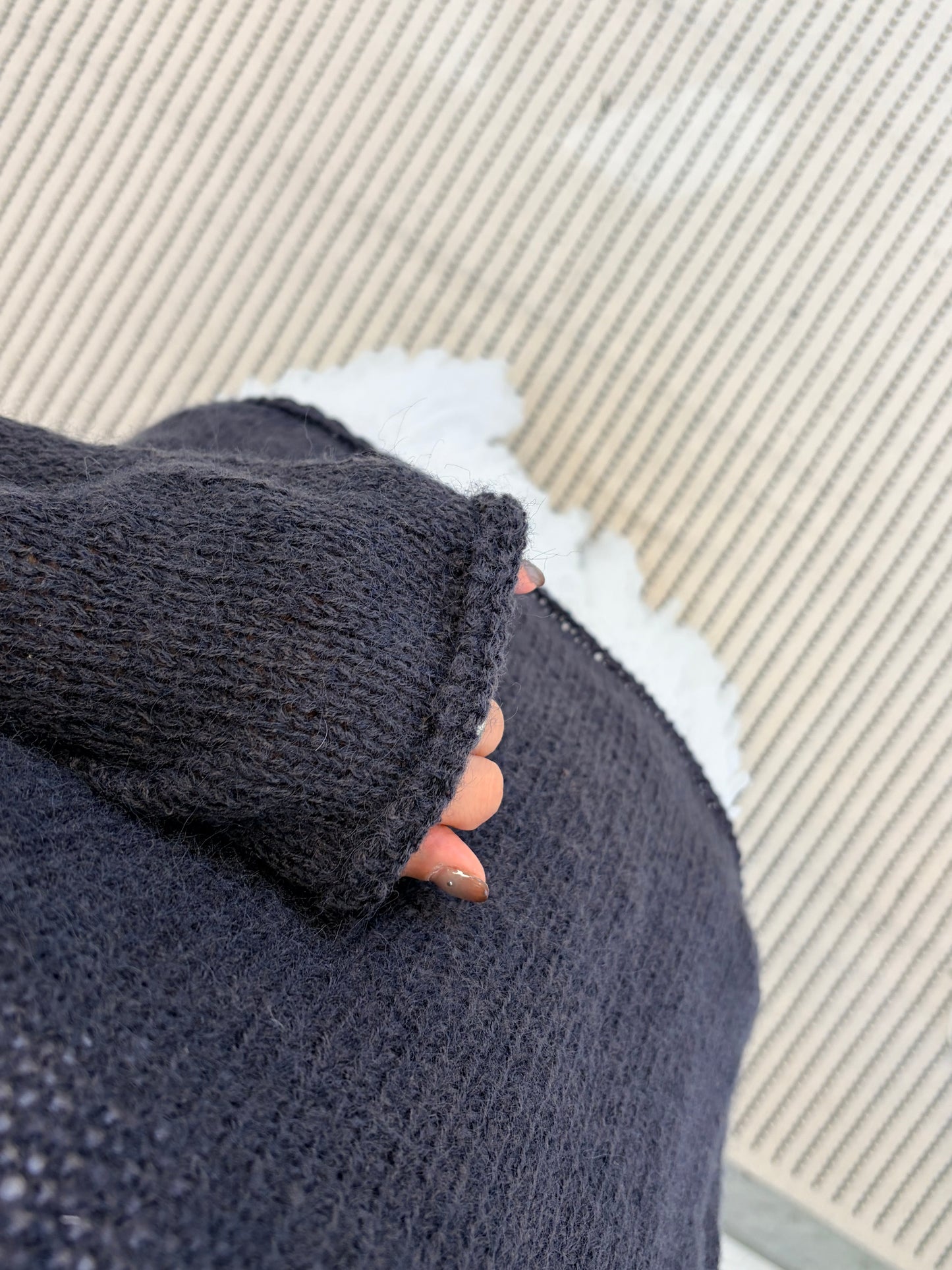 TP690- Classic Knit Top | White | Light Grey | Deep Grey