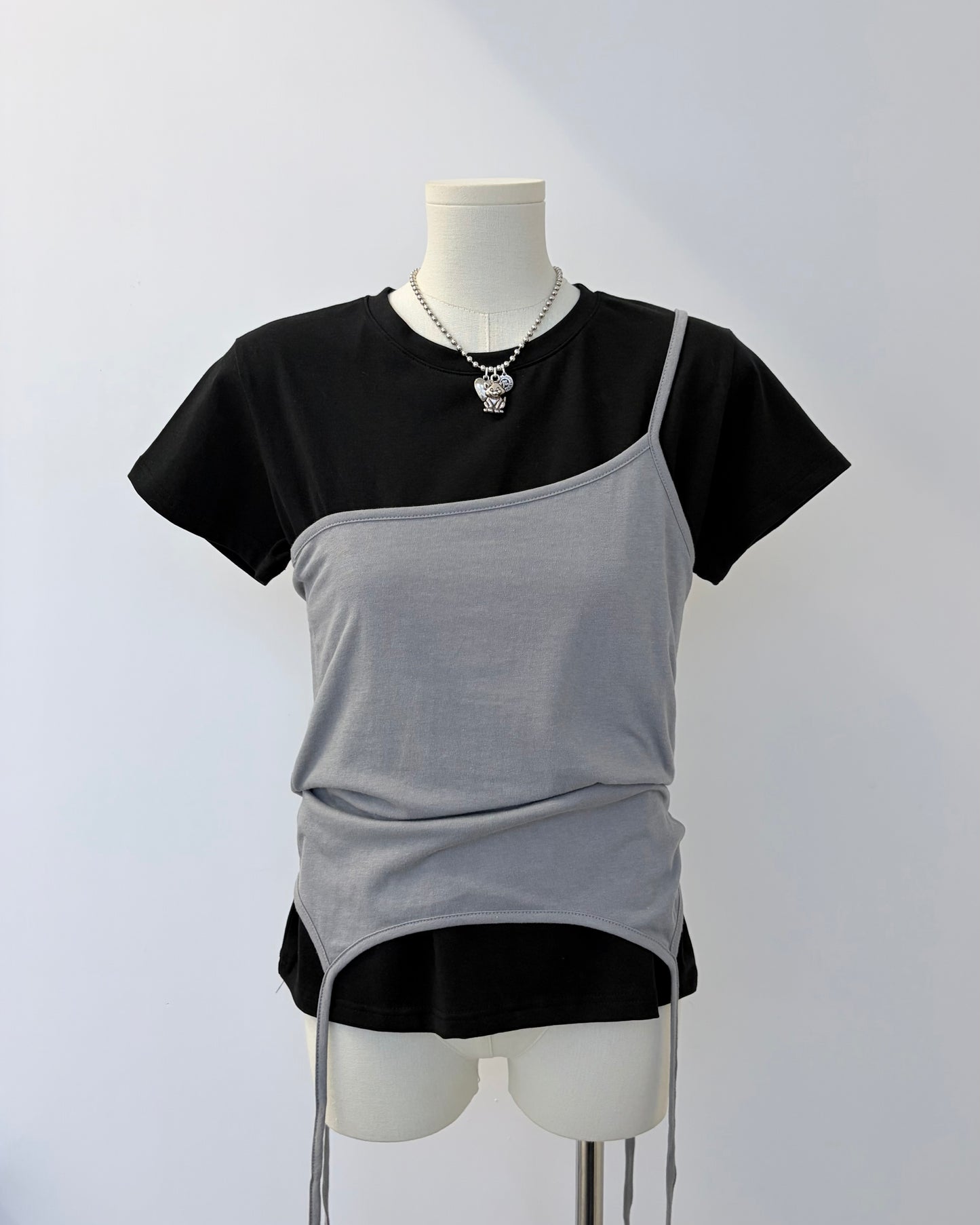 TP779- 3 Way Layer Vest Top | Blue | Brown | Grey | Black
